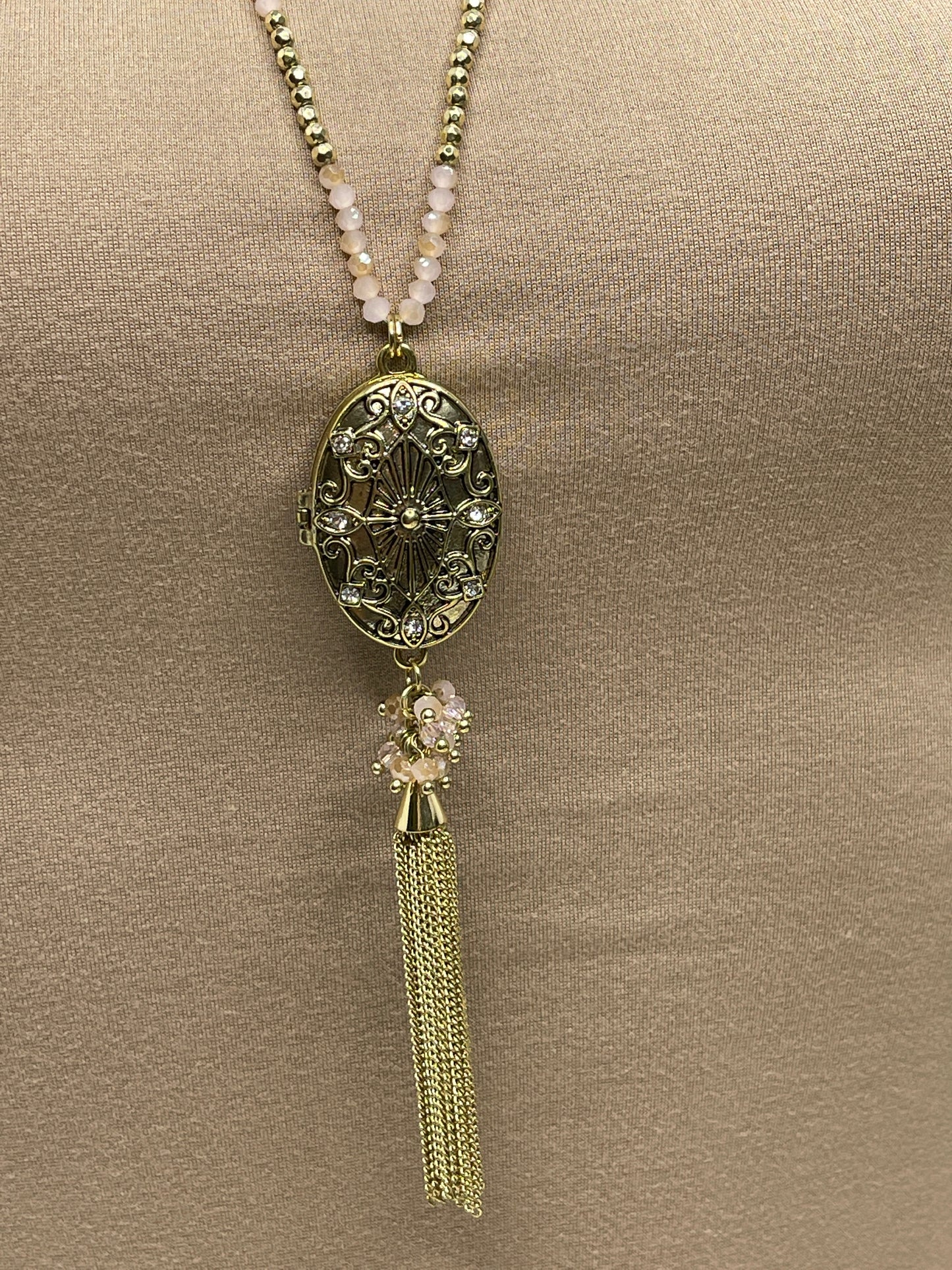 Locket Beaded Necklace