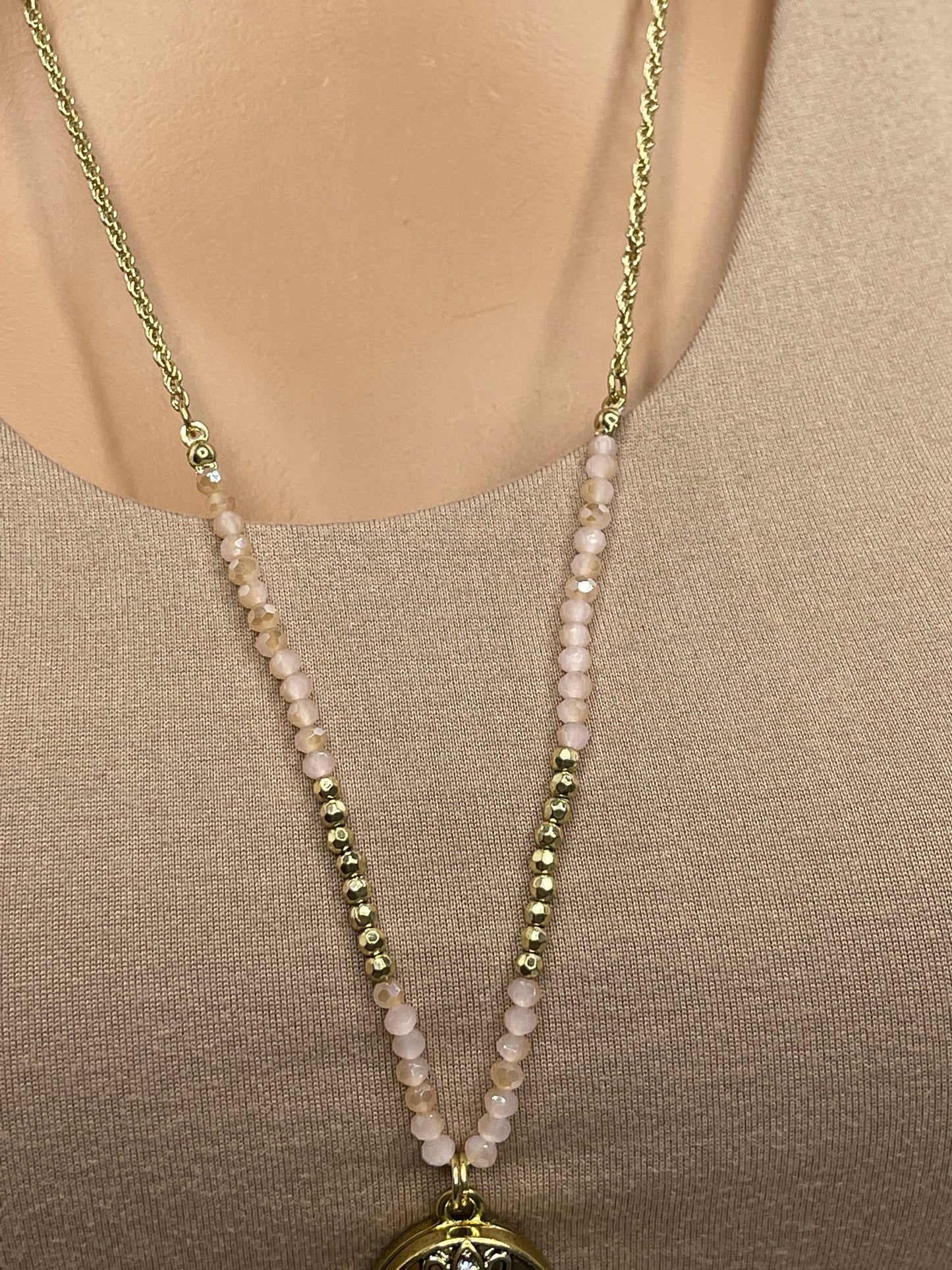 Locket Beaded Necklace