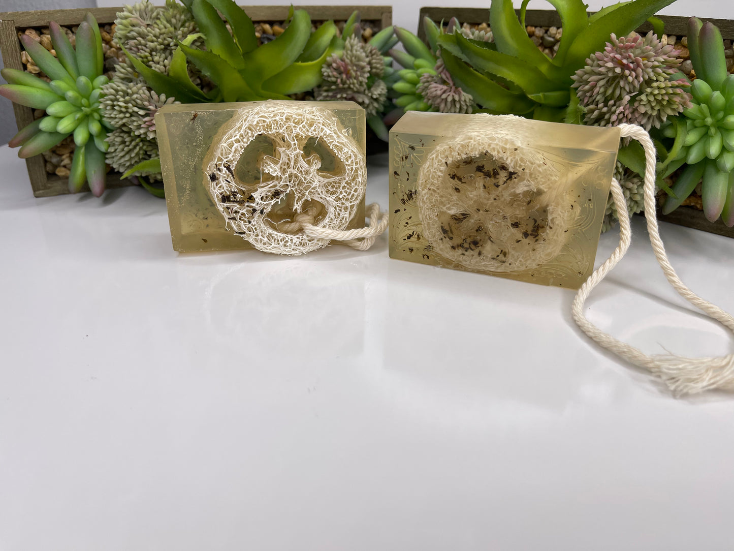 Canna Lemongrass Soap exfoliating Loofah