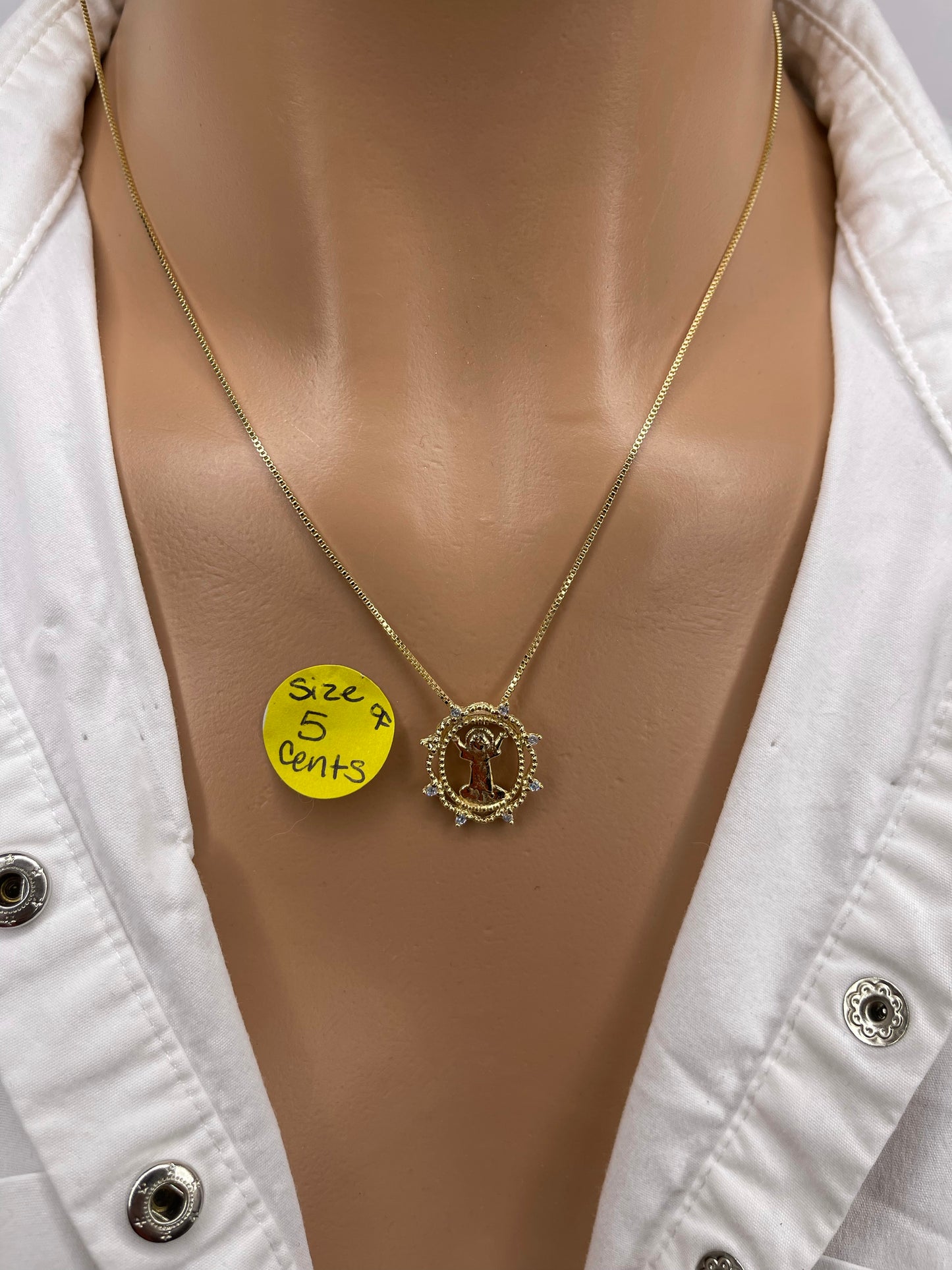 Religious 18 Karat Gold plated Pendant