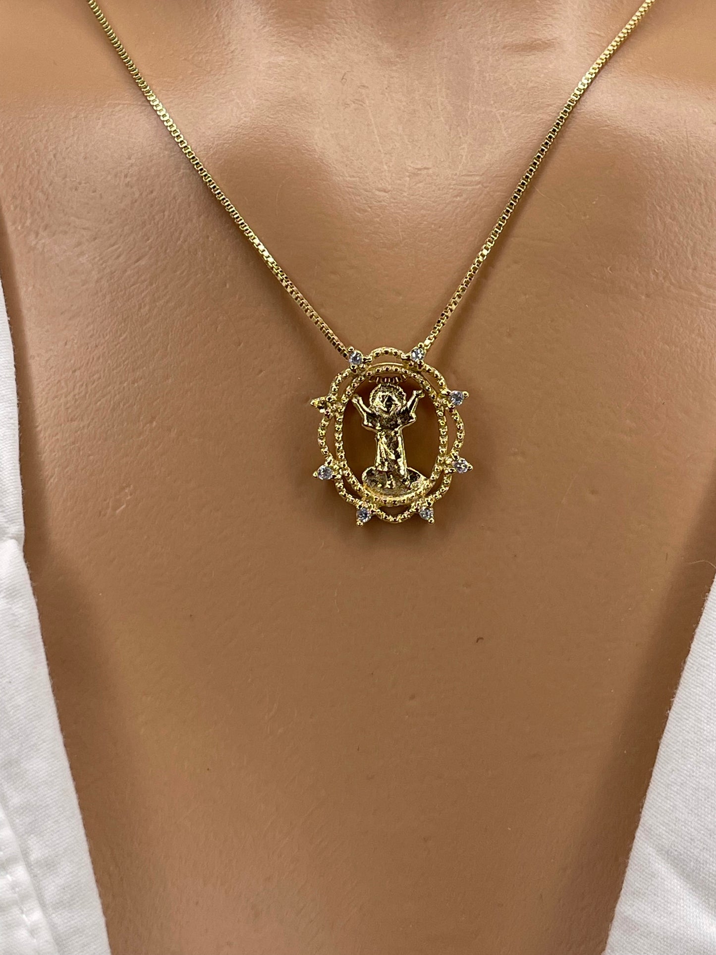 Religious 18 Karat Gold plated Pendant