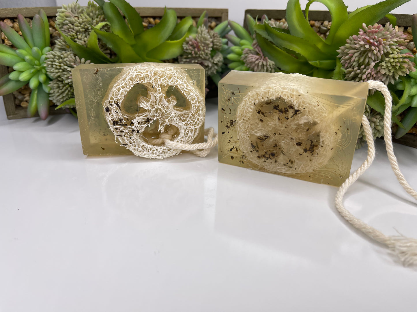 Canna Lemongrass Soap exfoliating Loofah