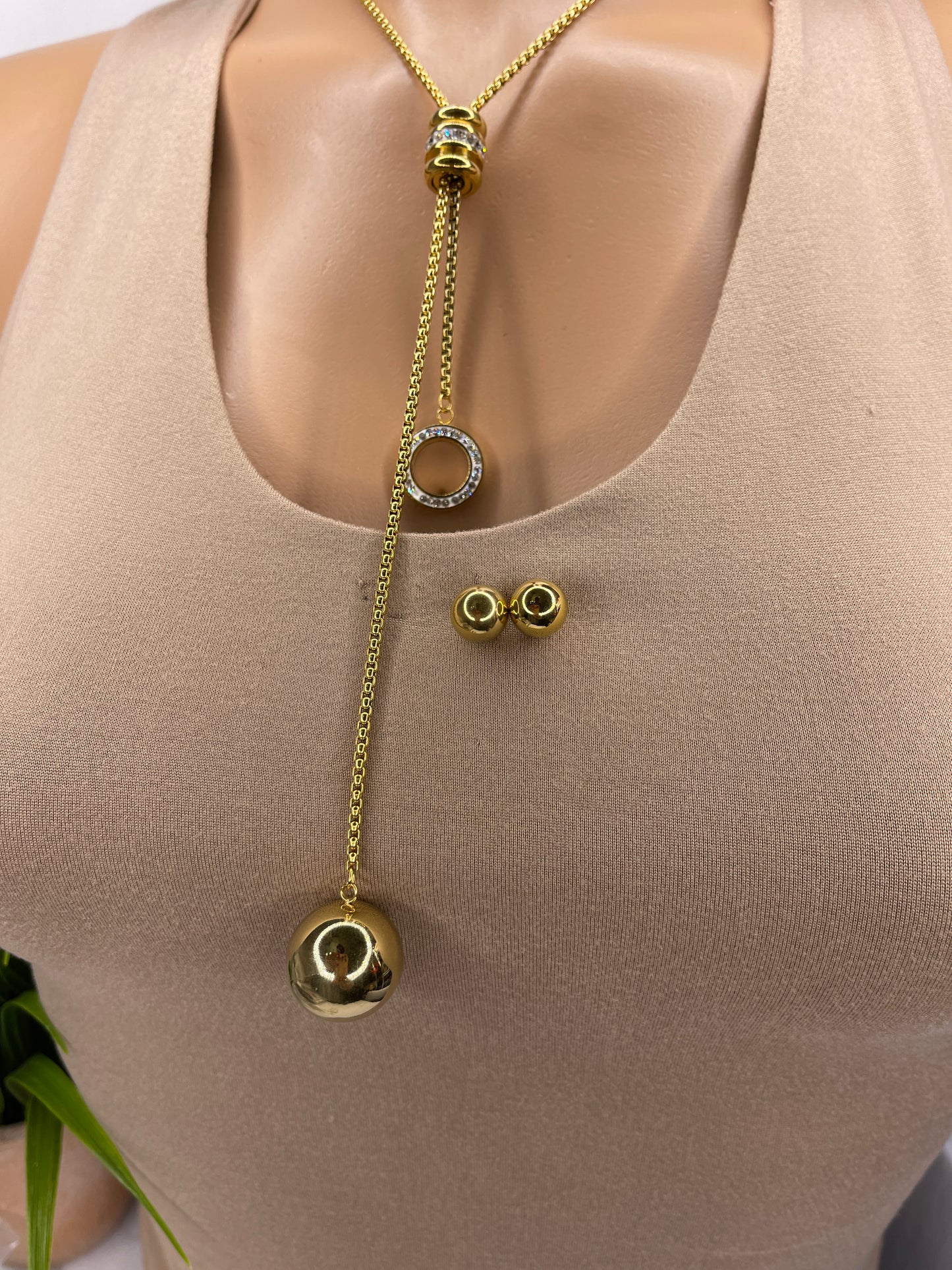 Long Necklace Set/ Stainless steel Necklace