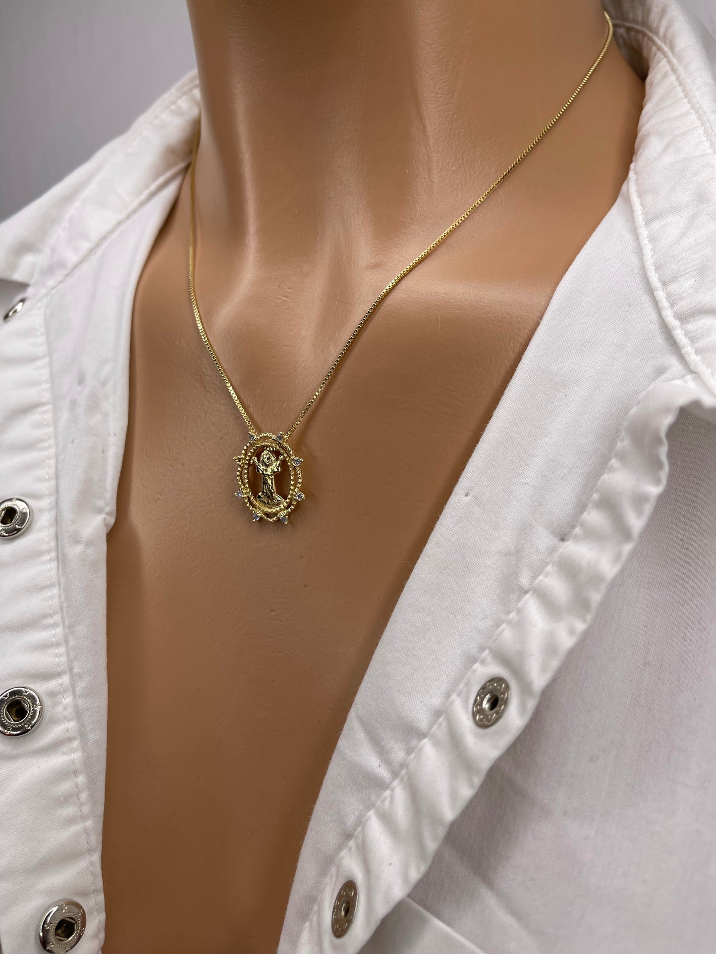 Religious 18 Karat Gold plated Pendant