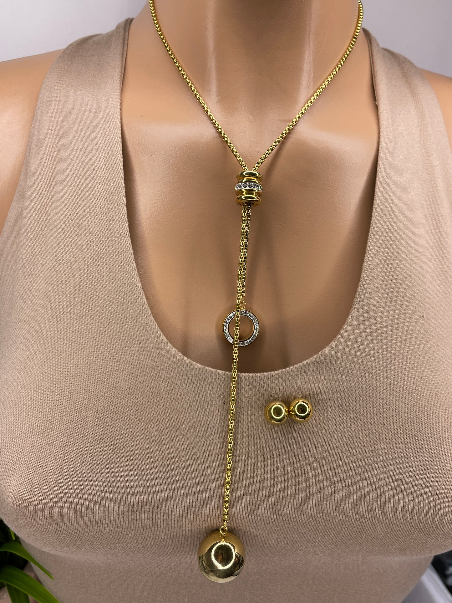 Long Necklace Set/ Stainless steel Necklace