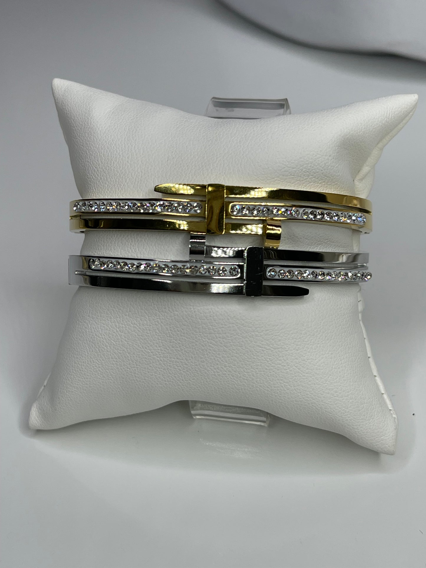 Silver/Gold Bangle Bracelet/ Stackable Bangles Arm Candy