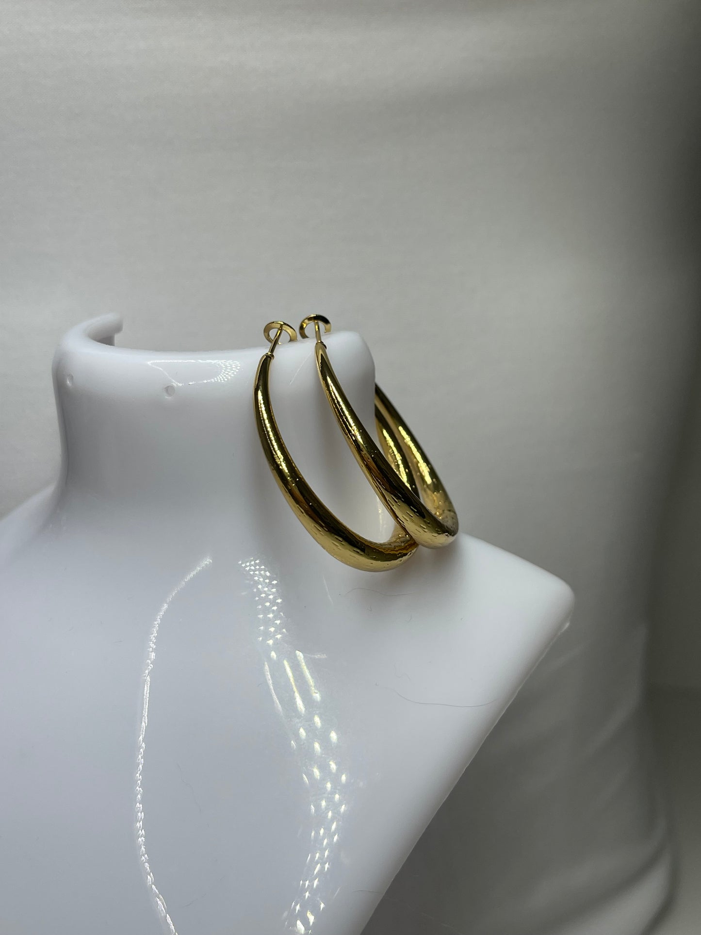 Gold hoop earrings Stainless steel earrings