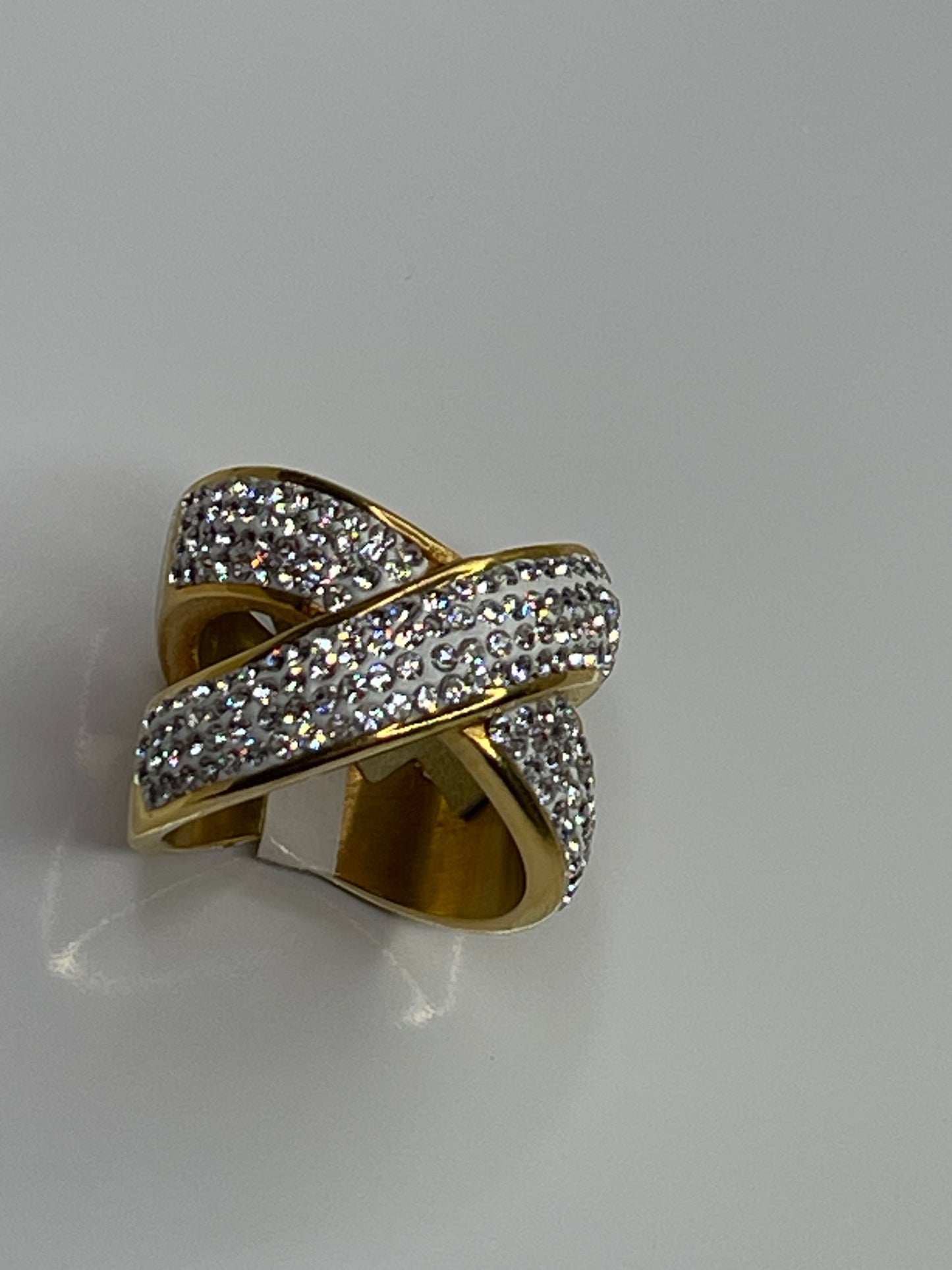 Gold Bling ring stainless steel