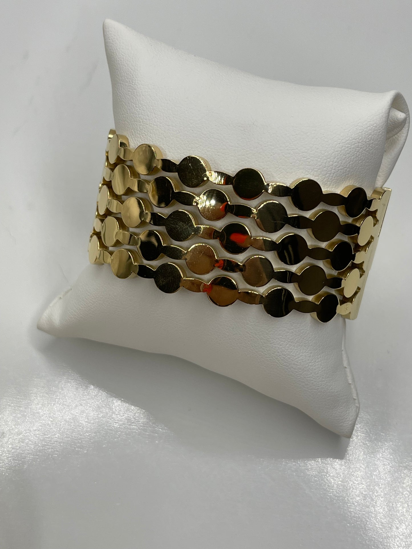 Gold Cuff Bangle Bracelet