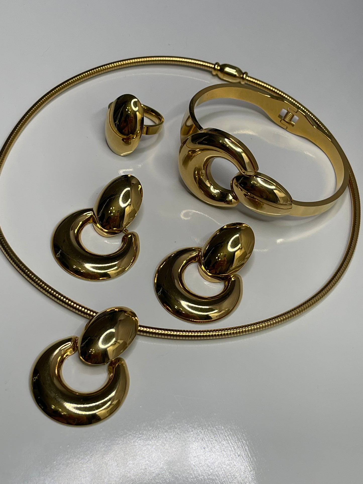 Presa Gold Necklace Set stainless steel