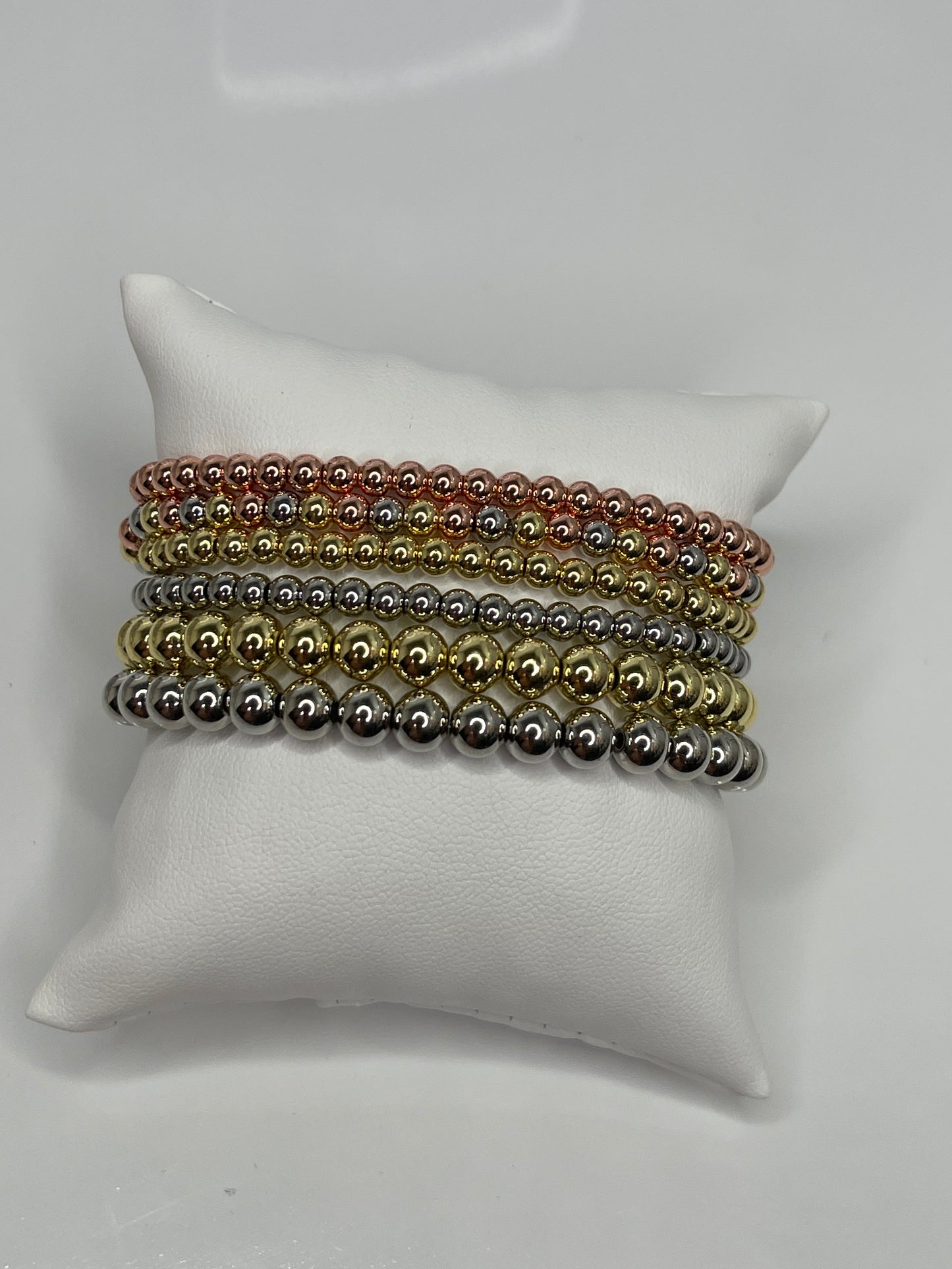 Gold Beaded bracelet 18 karat plated