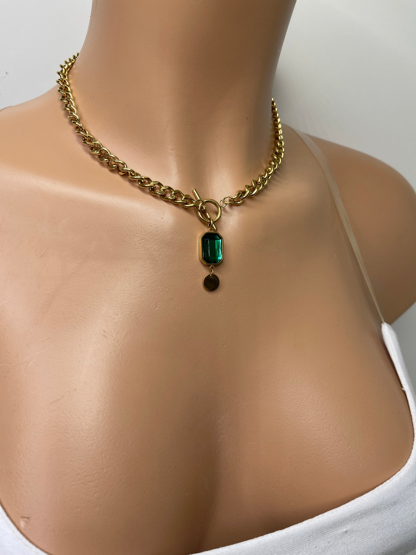 Green Emerald necklace