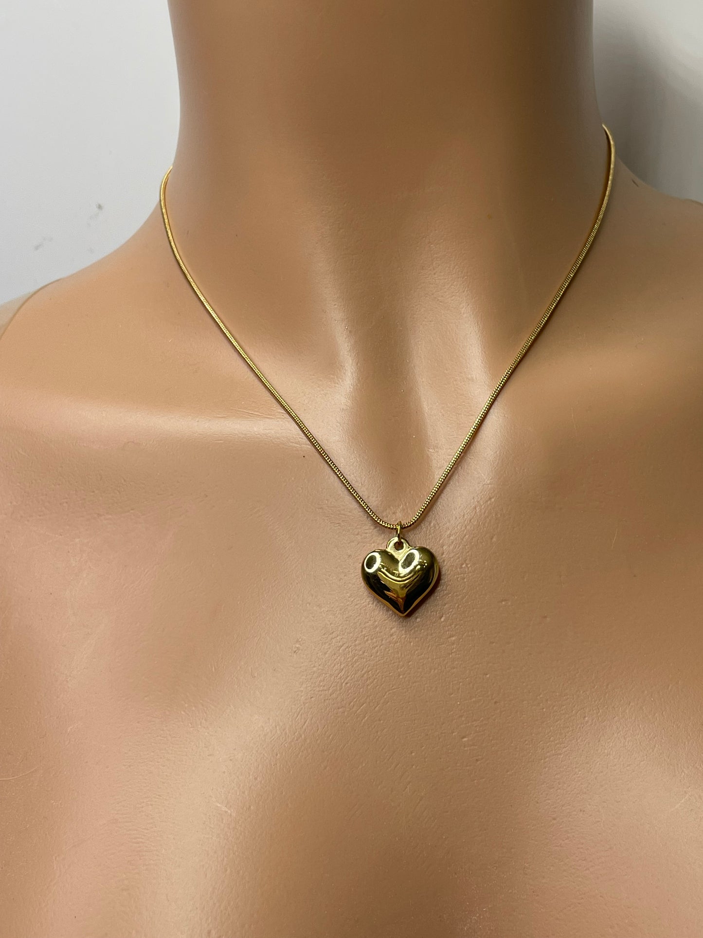 Sims Gold Heart Necklace stainless steel tarnish free