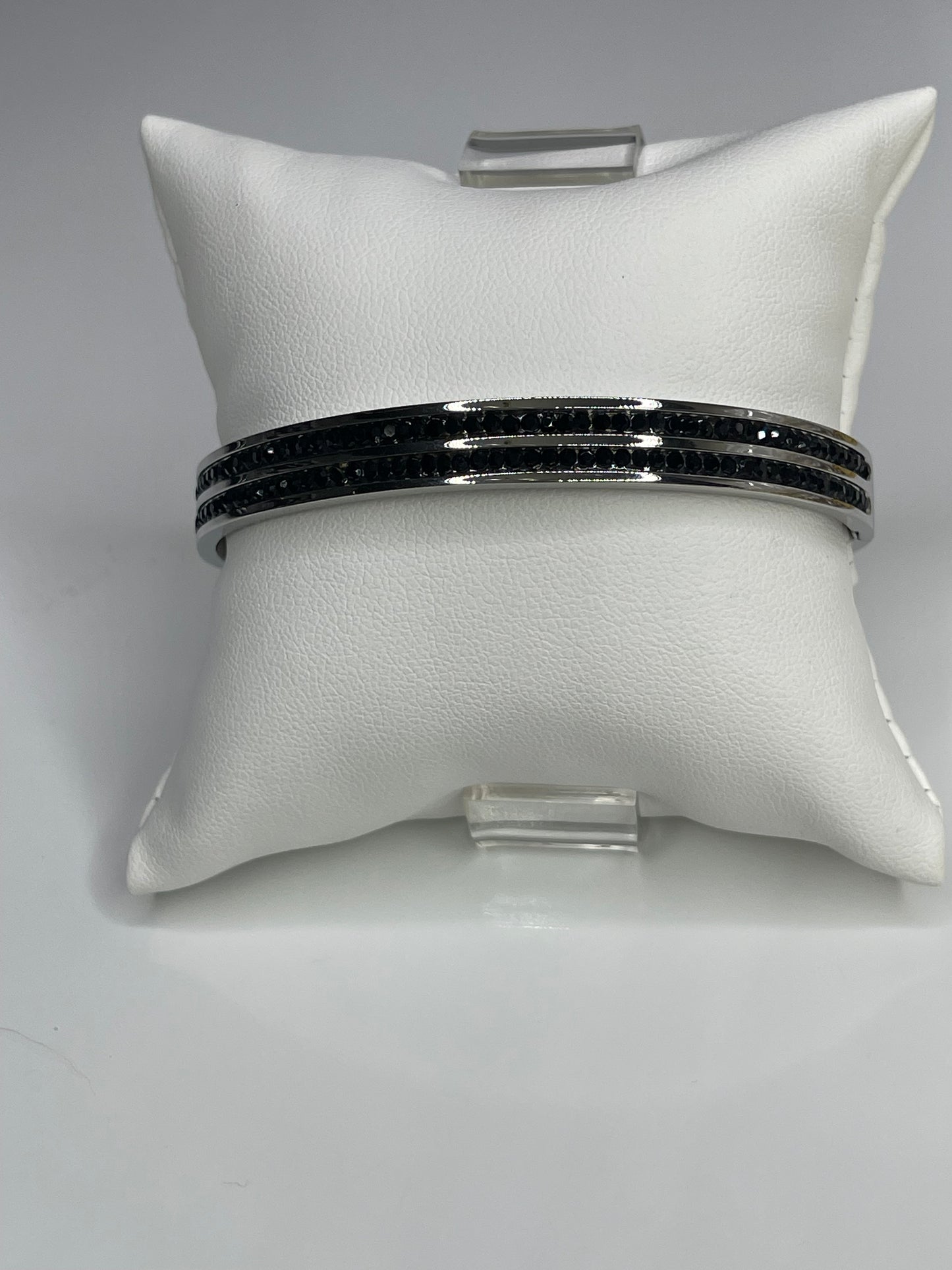 Lou Silver Bangle Bracelet/ Stackable Bangle Arm Candy