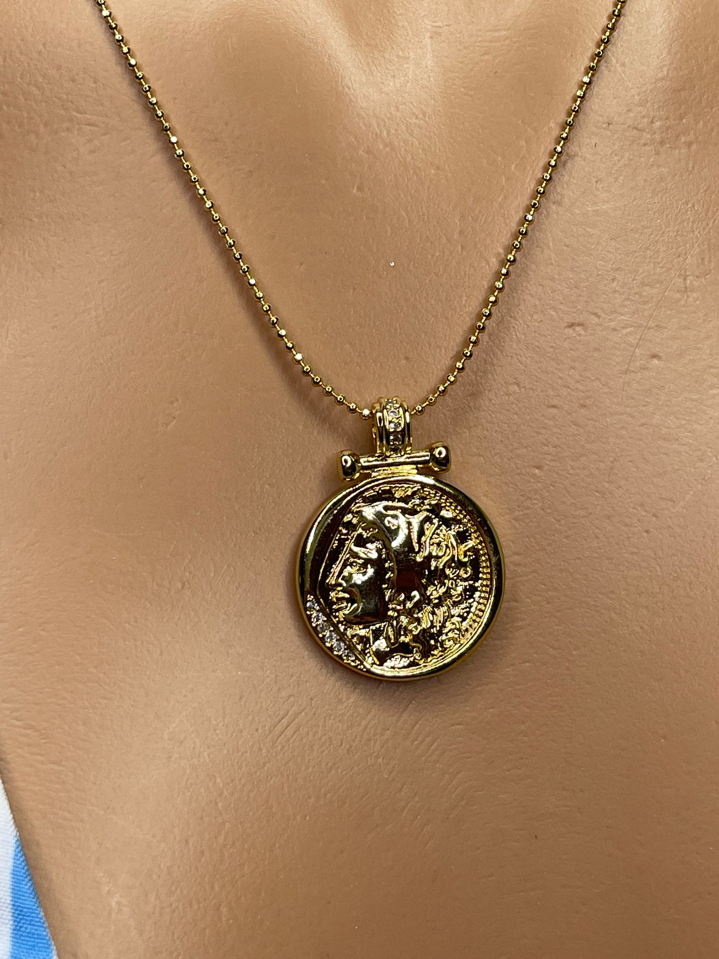 Greek pendant necklace