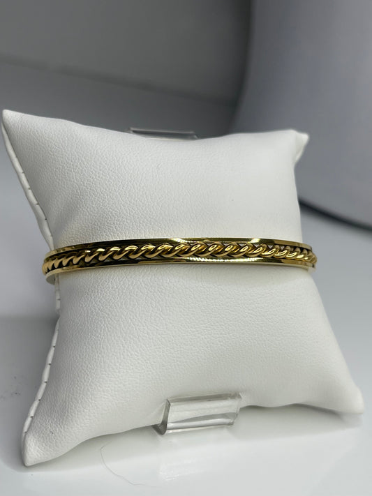 Jus Gold Bangle Bracelet/ Stackable Bangle Arm Candy