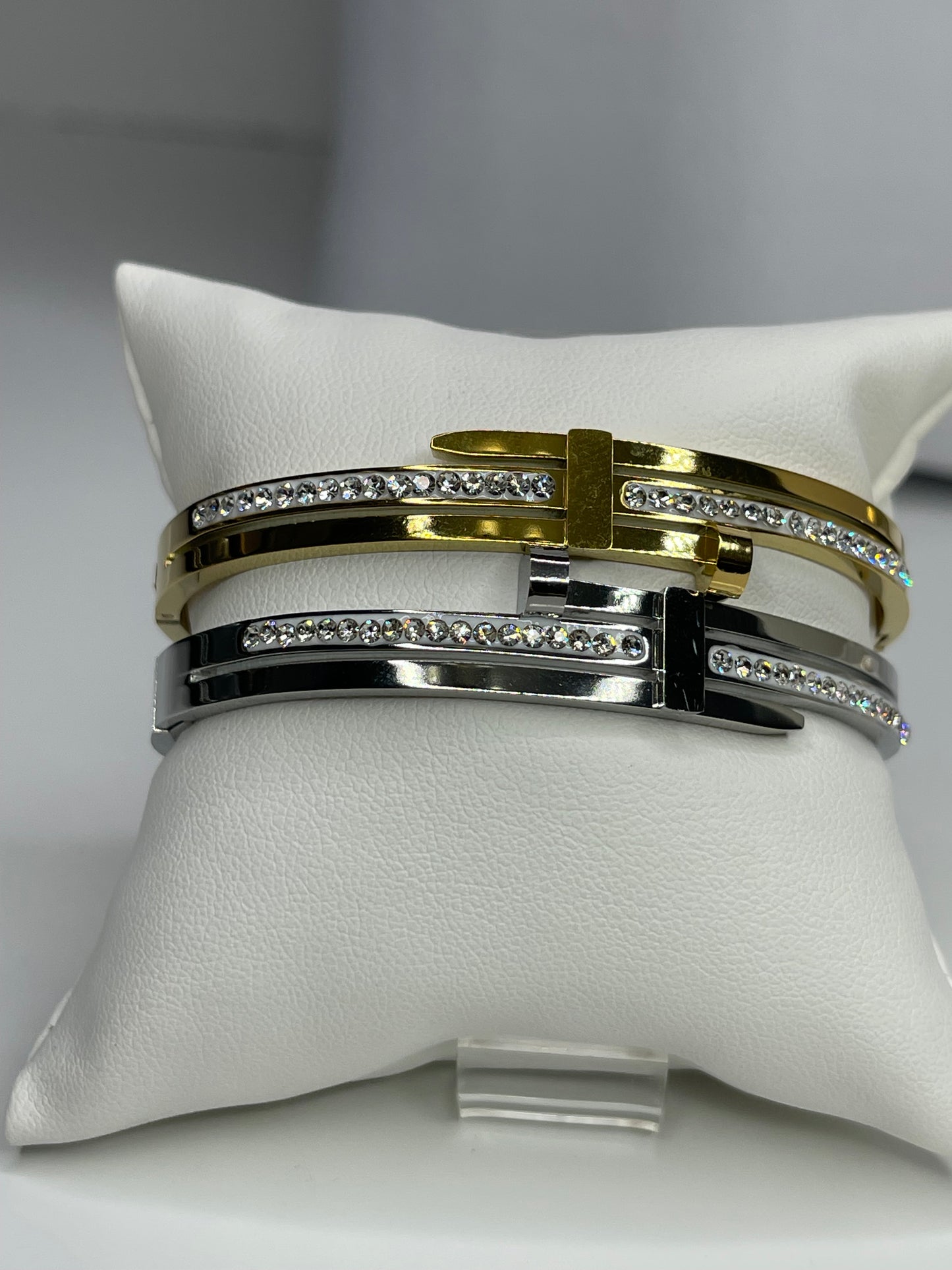 Silver/Gold Bangle Bracelet/ Stackable Bangles Arm Candy