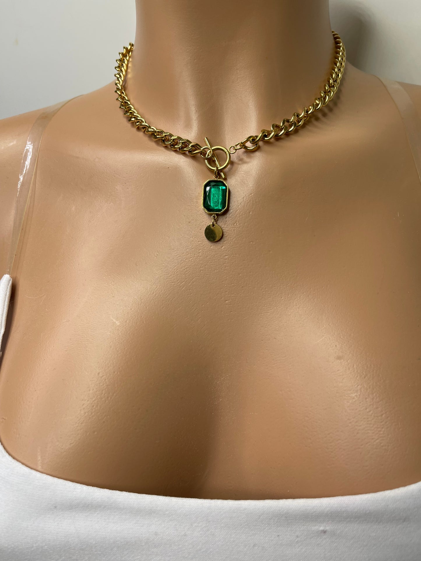 Green Emerald necklace