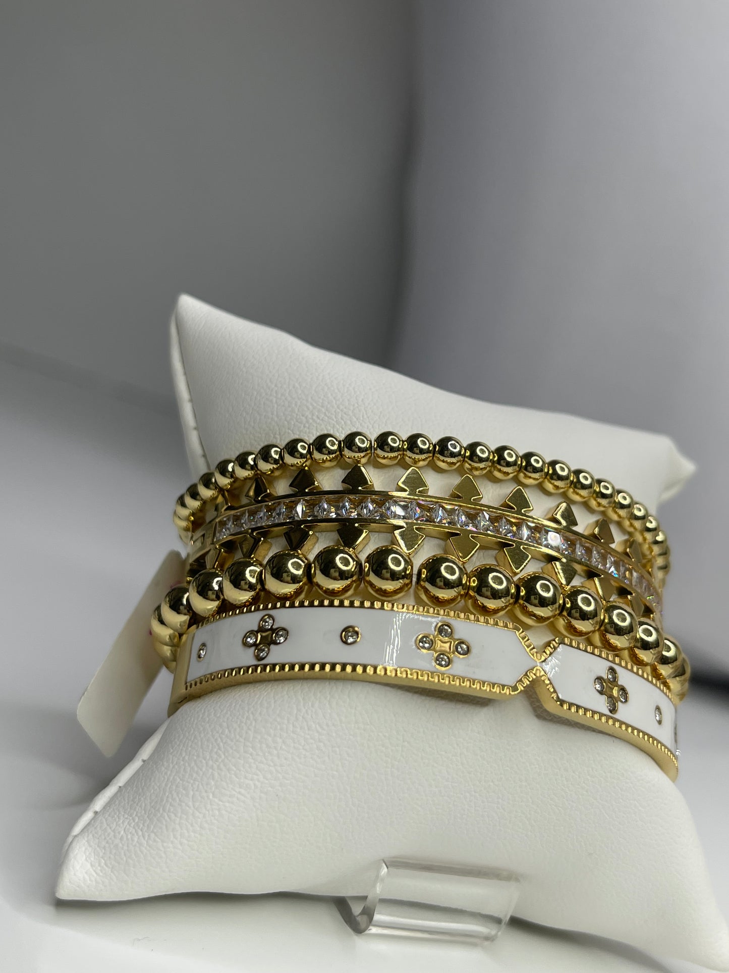 Gold Bangle Bracelet/ Stackable Bangles Arm Candy (4)