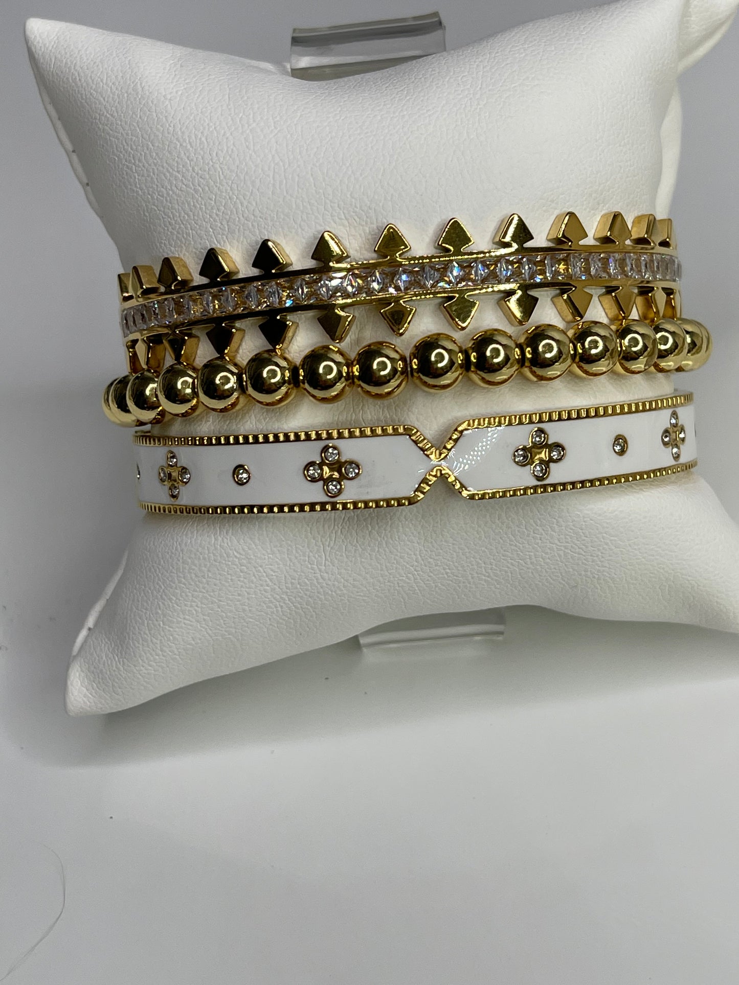 Gold Bangle Bracelet/ Stackable Bangles Arm Candy (4)