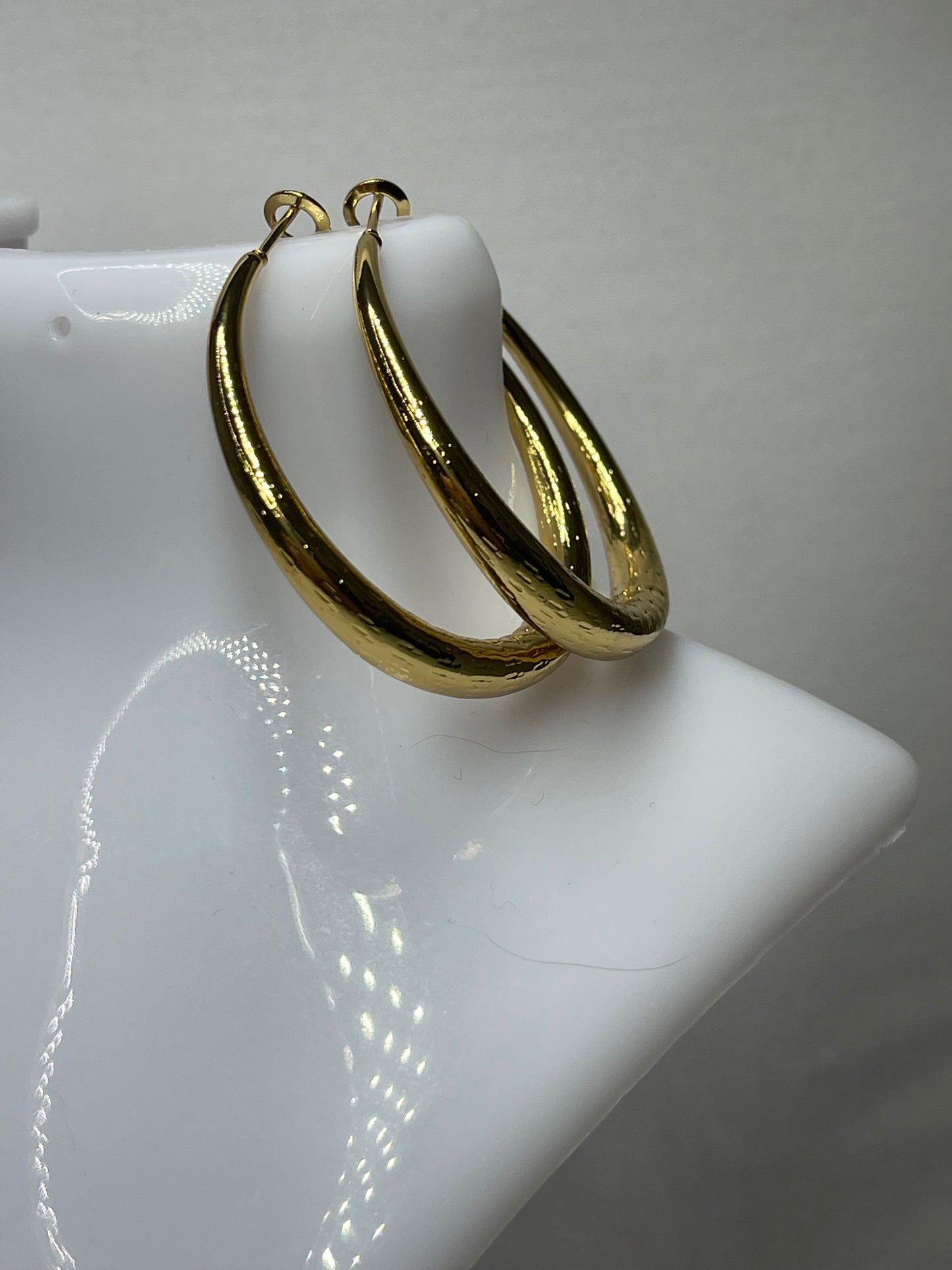 Gold hoop earrings Stainless steel earrings