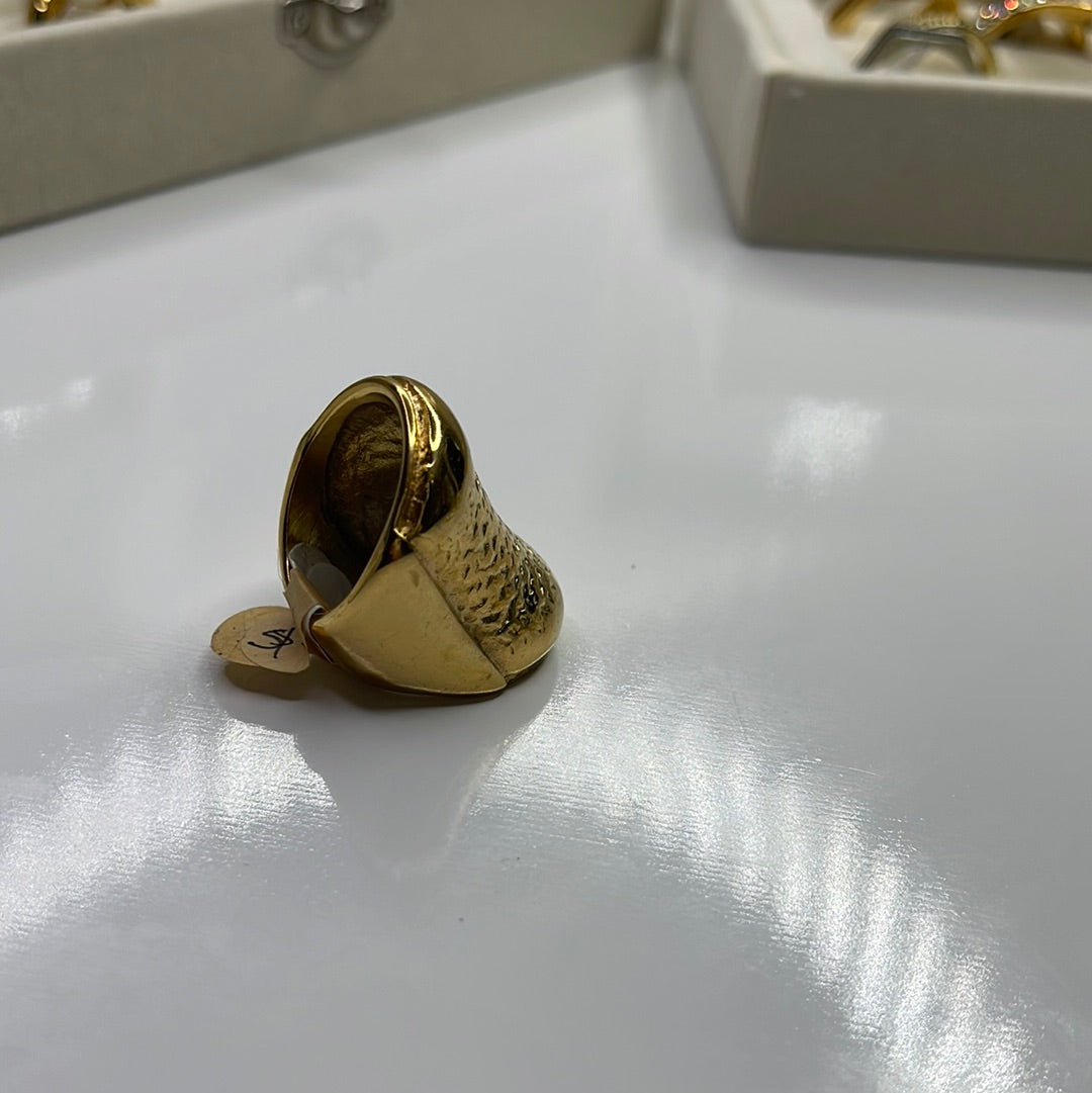 Gold ring stainless steel