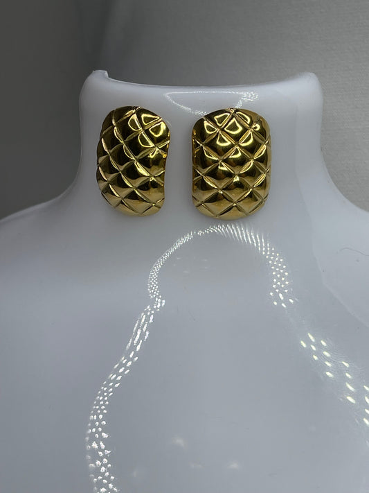 Pine Gold earrings Stainless steel earrings