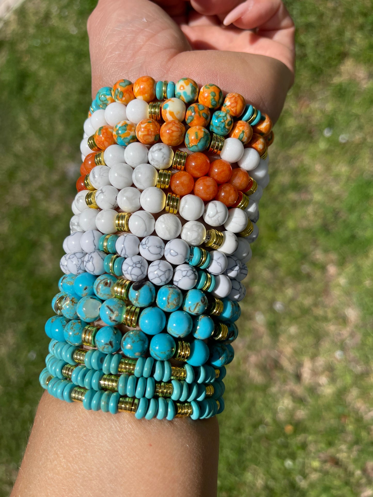 Sunshine Stone beaded Bracelets