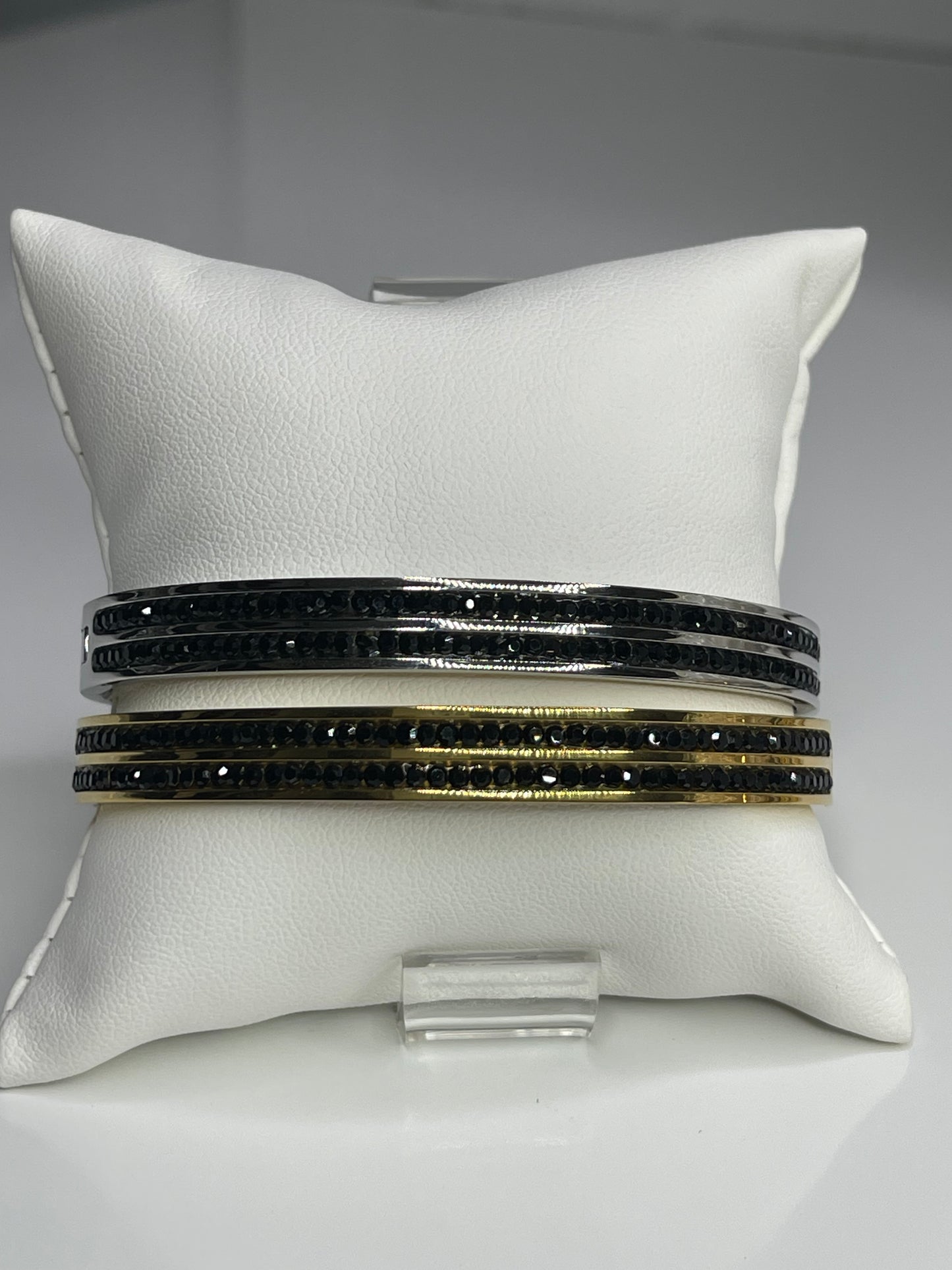 Classy Silver/Gold Bangle Bracelet/ Stackable Bangles Arm Candy