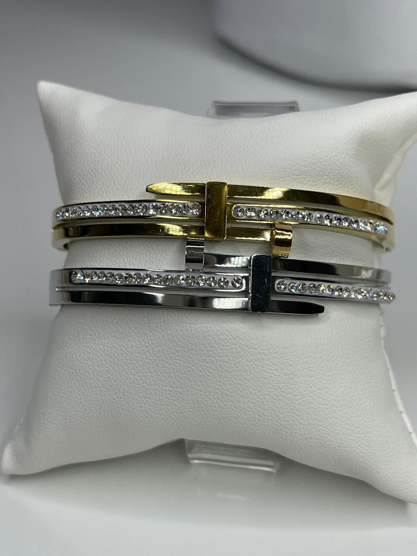 Silver/Gold Bangle Bracelet/ Stackable Bangles Arm Candy