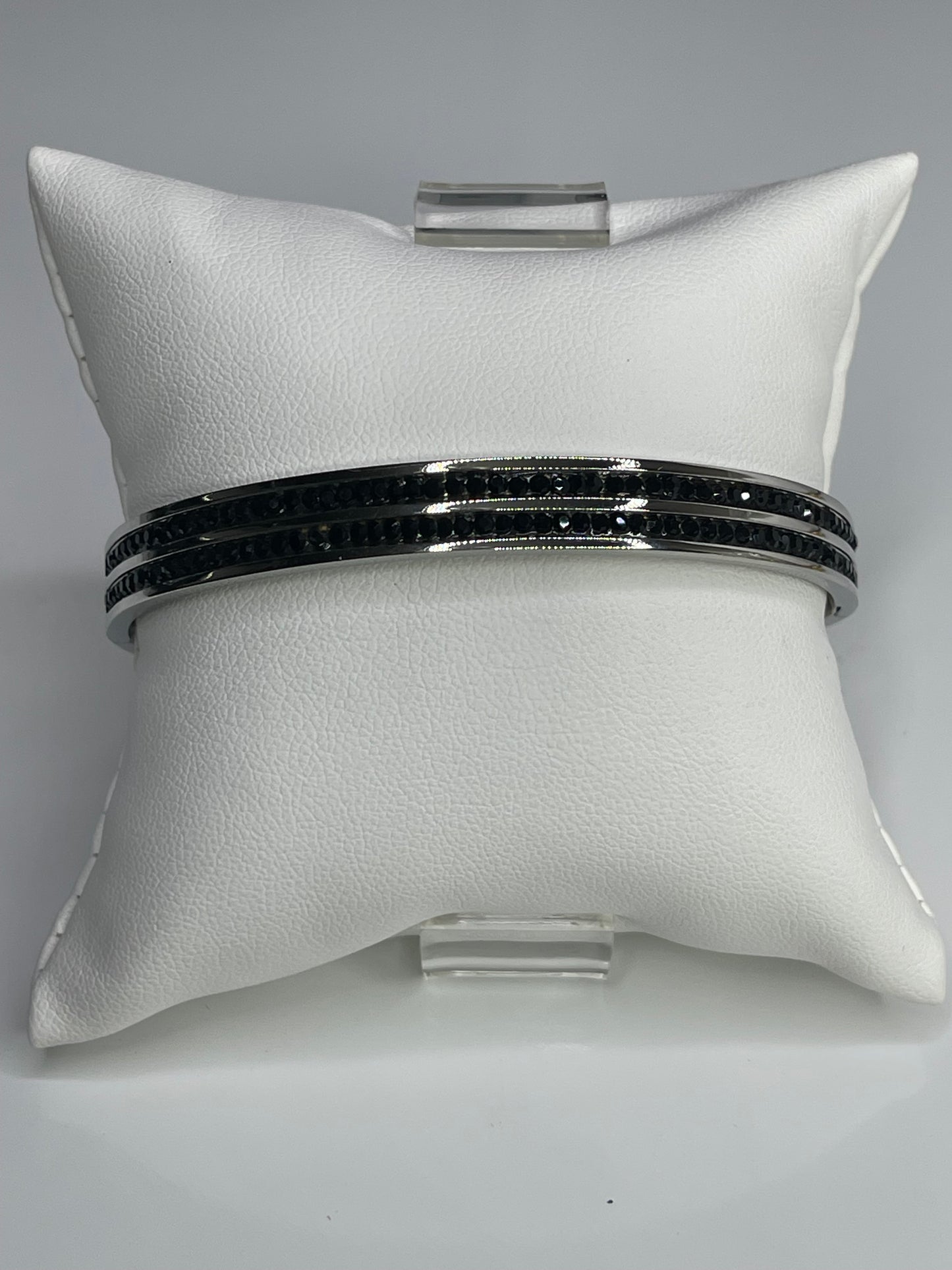 Lou Silver Bangle Bracelet/ Stackable Bangle Arm Candy