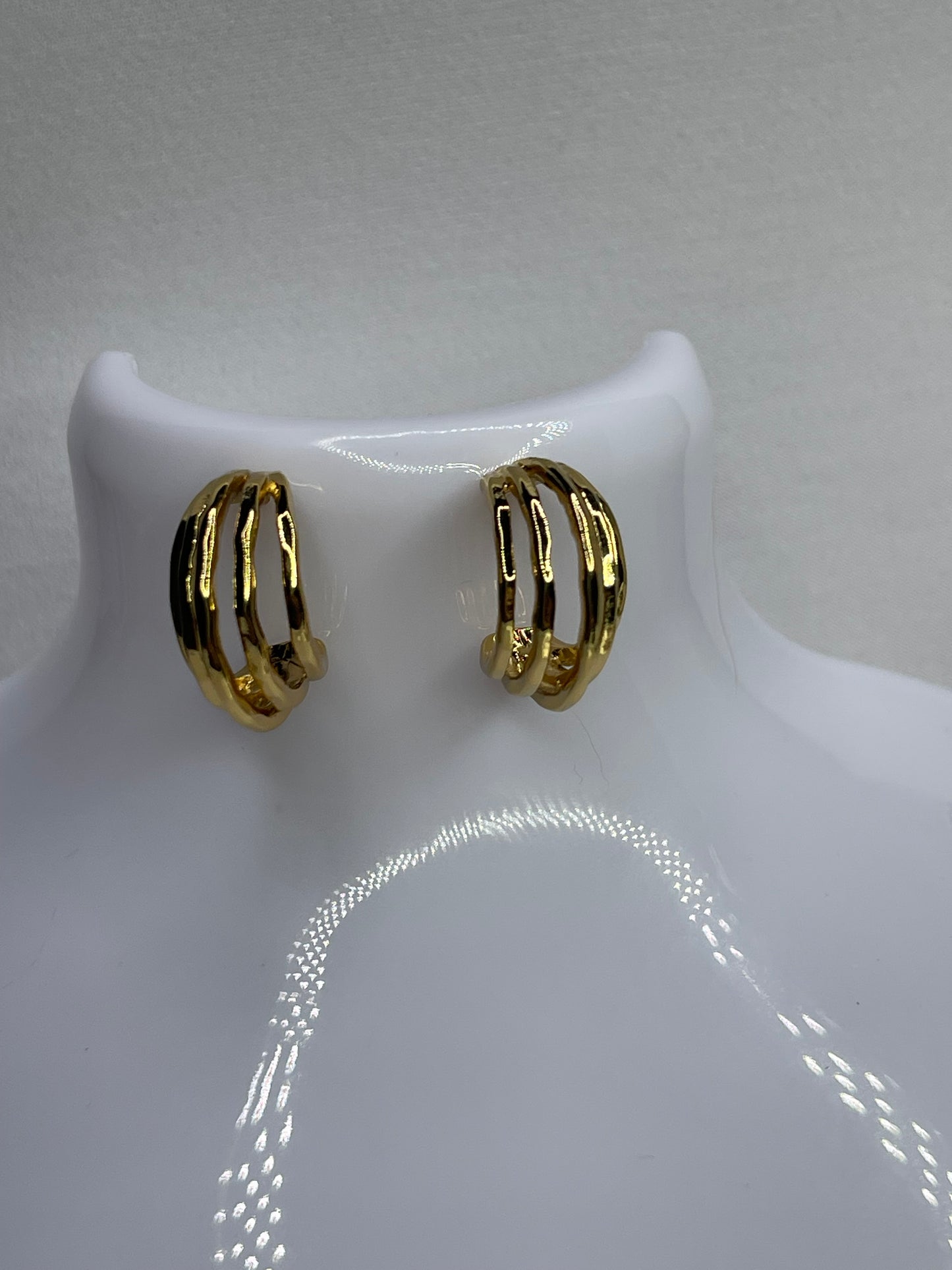 Gold earrings Stainless steel earrings