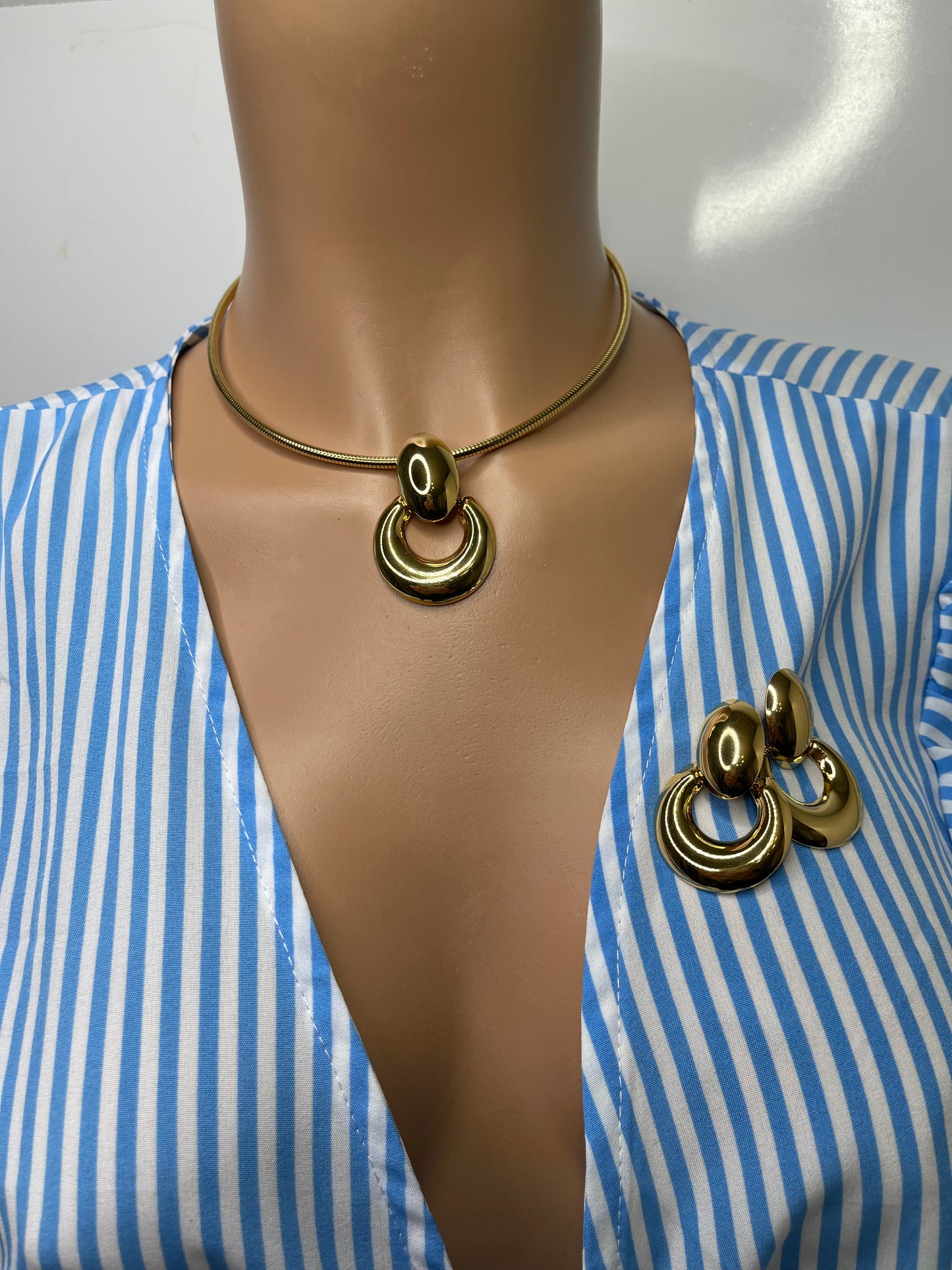 Presa Gold Necklace Set stainless steel