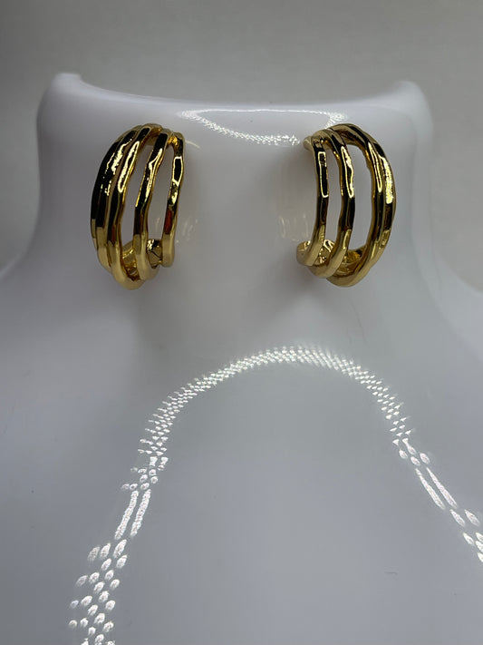 Gold earrings Stainless steel earrings