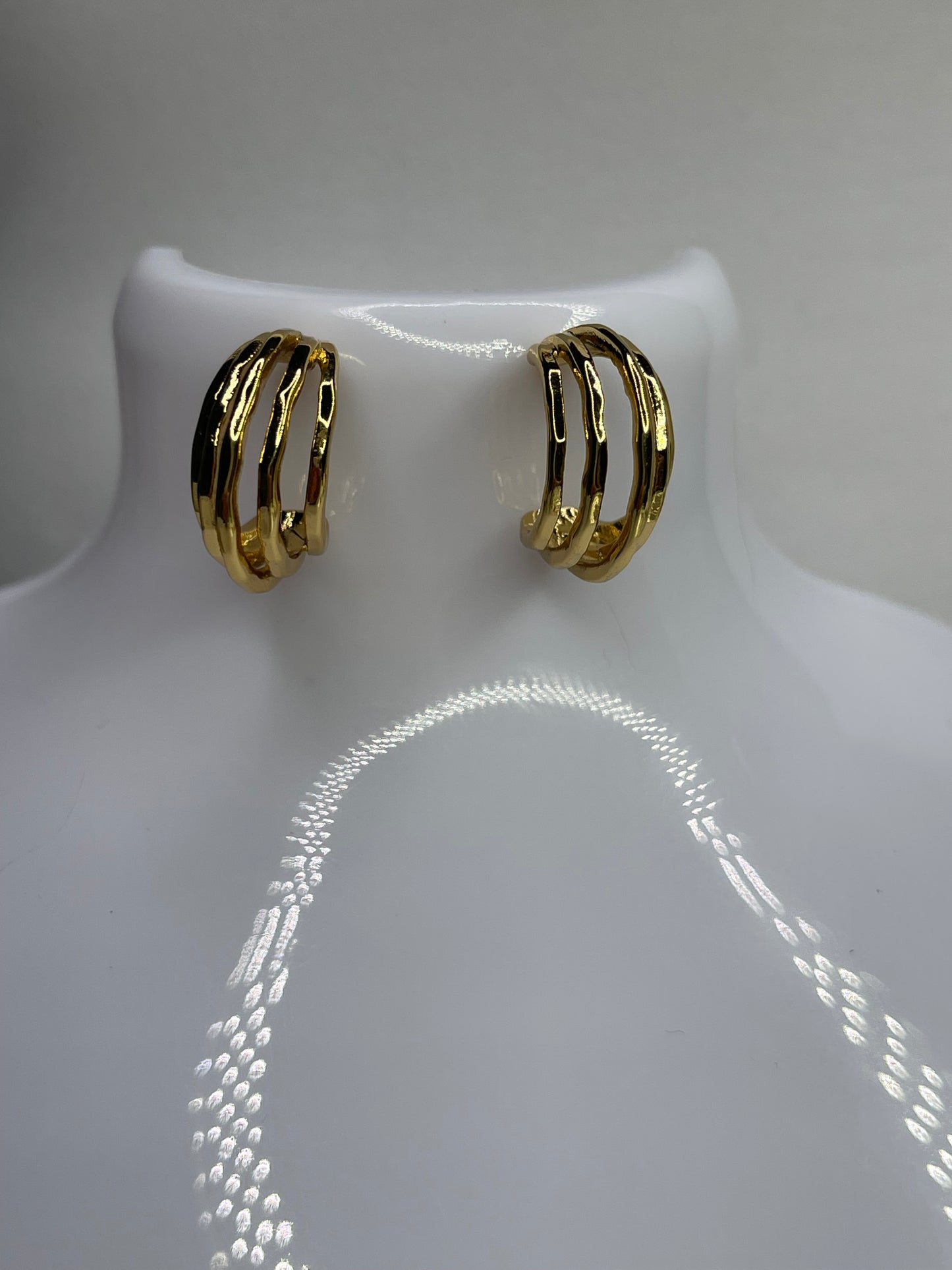 Gold earrings Stainless steel earrings