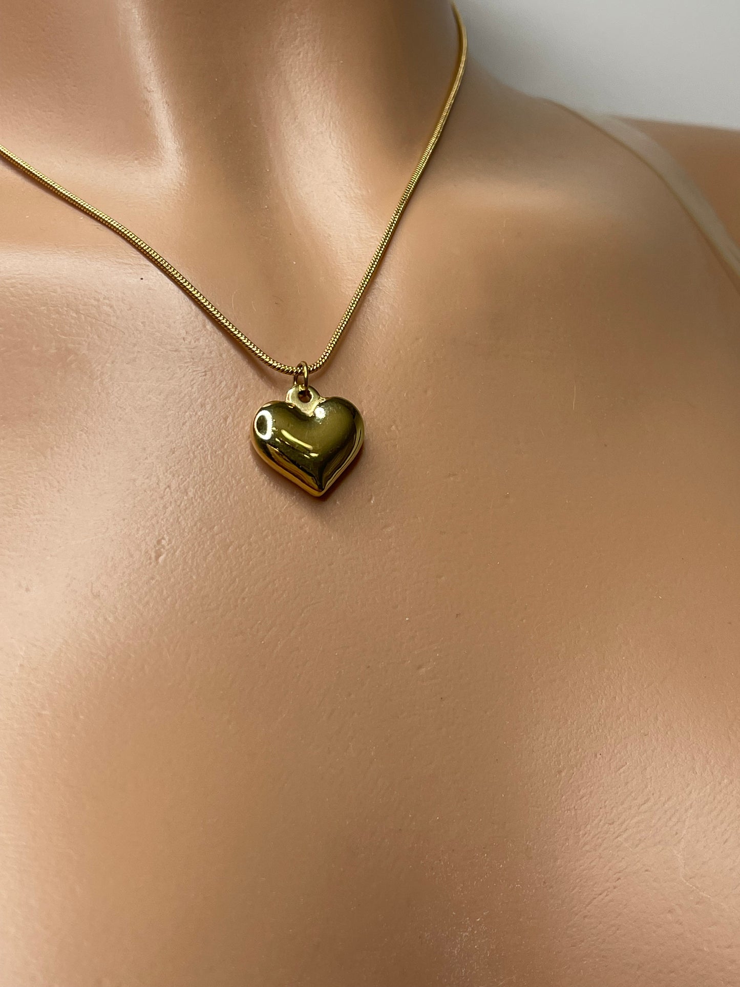 Sims Gold Heart Necklace stainless steel tarnish free