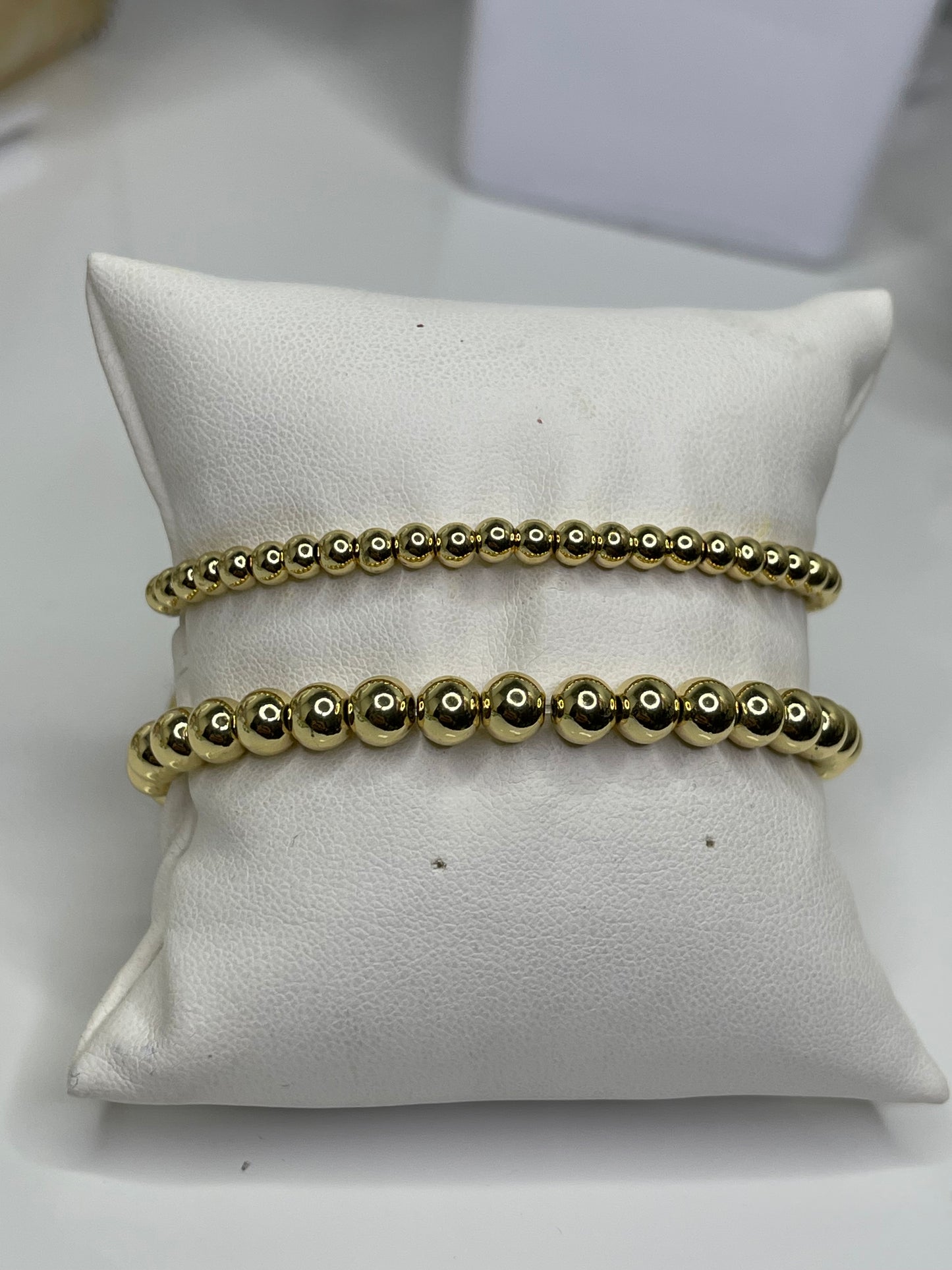 Gold Beaded bracelet 18 karat plated