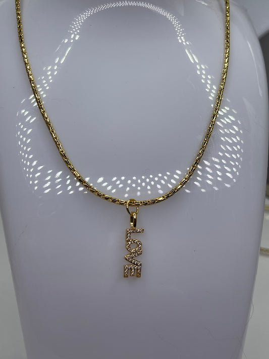 Love Necklace 18 karat plated