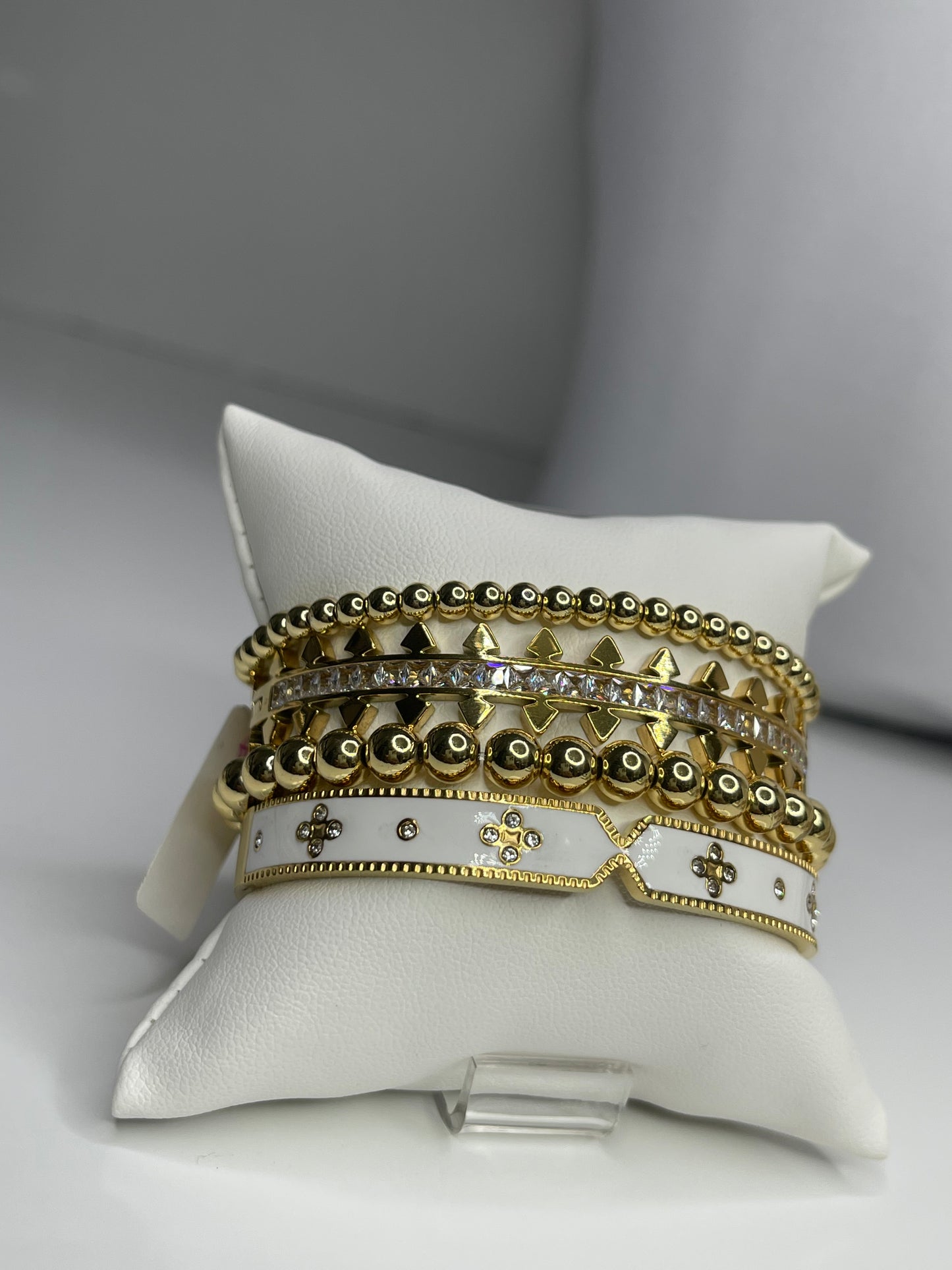 Gold Bangle Bracelet/ Stackable Bangles Arm Candy (4)