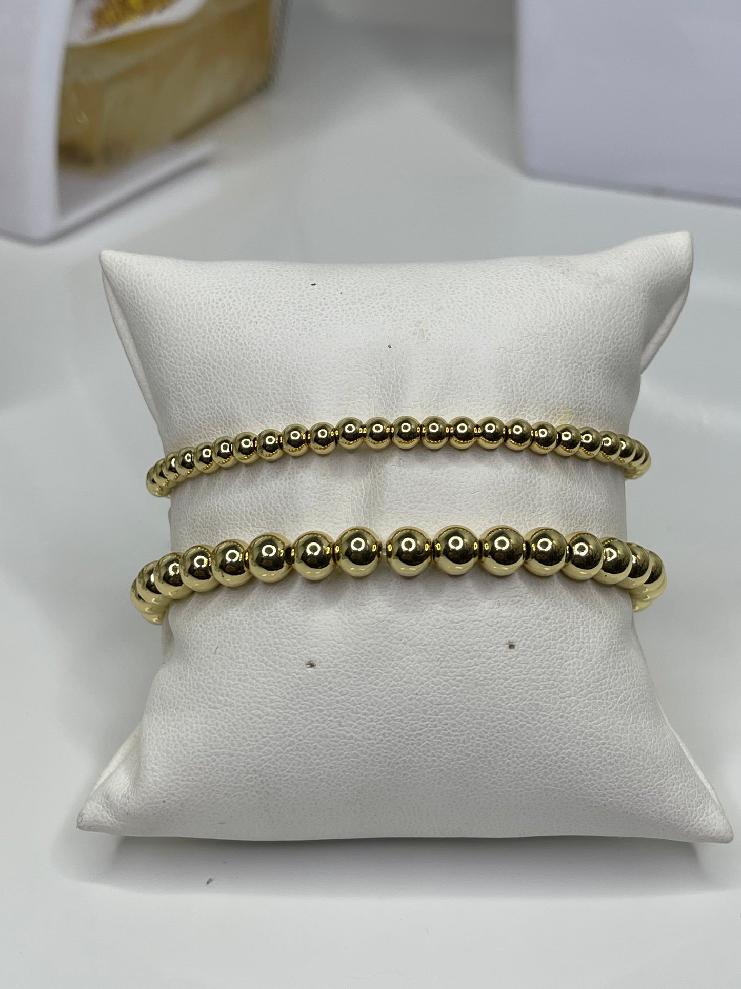 Gold Beaded bracelet 18 karat plated