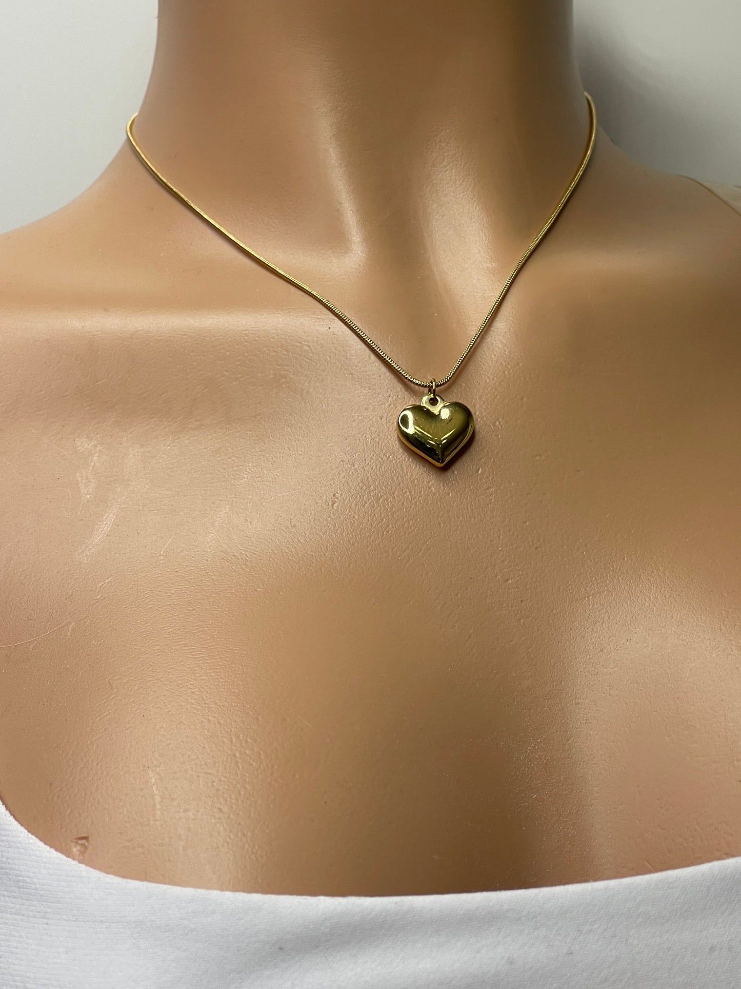 Sims Gold Heart Necklace stainless steel tarnish free