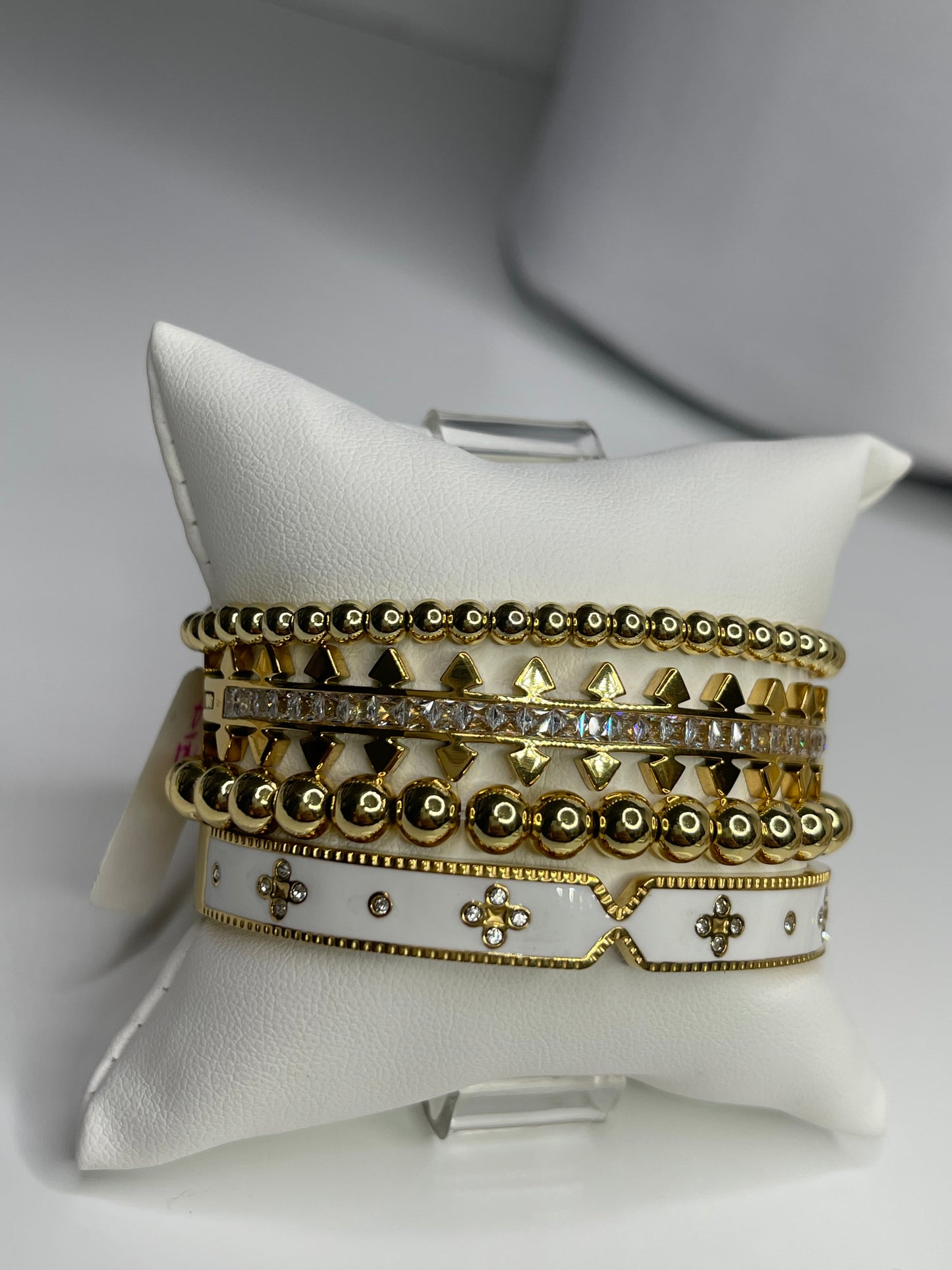 Gold Bangle Bracelet/ Stackable Bangles Arm Candy (4)