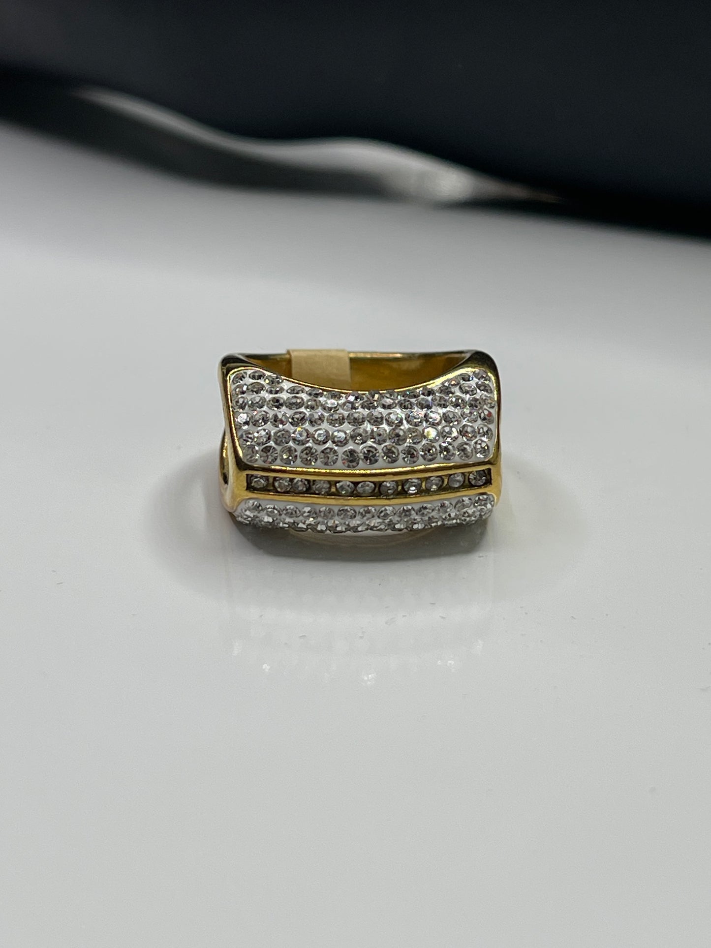 Gold Bling ring stainless steel