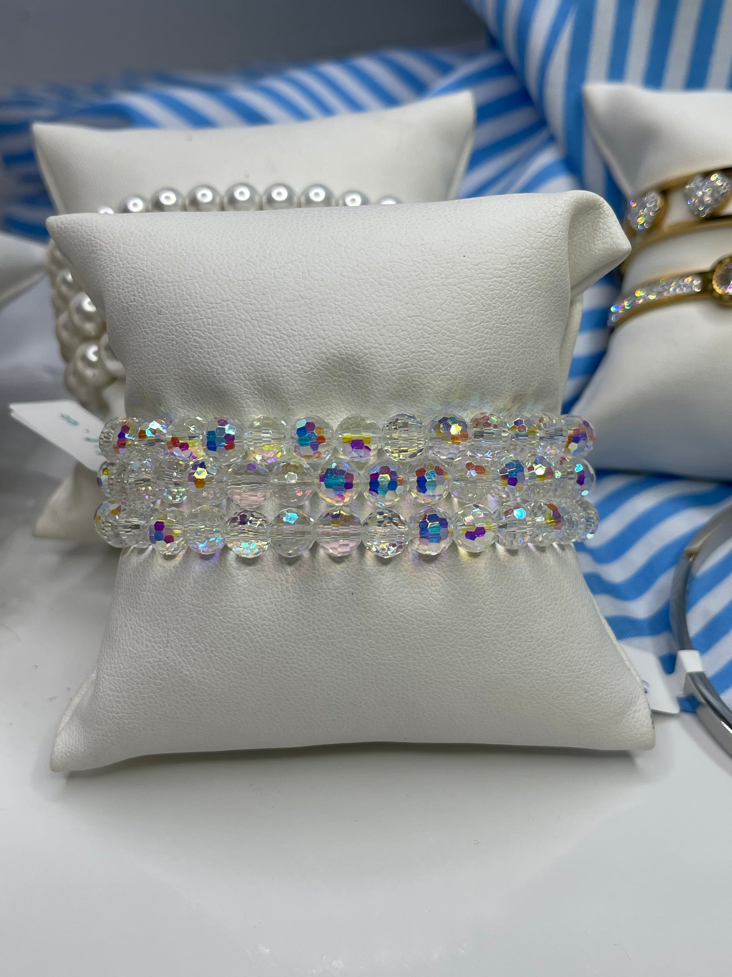 Crystal beaded bracelet