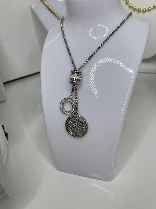 Silver necklace Tree of life necklace