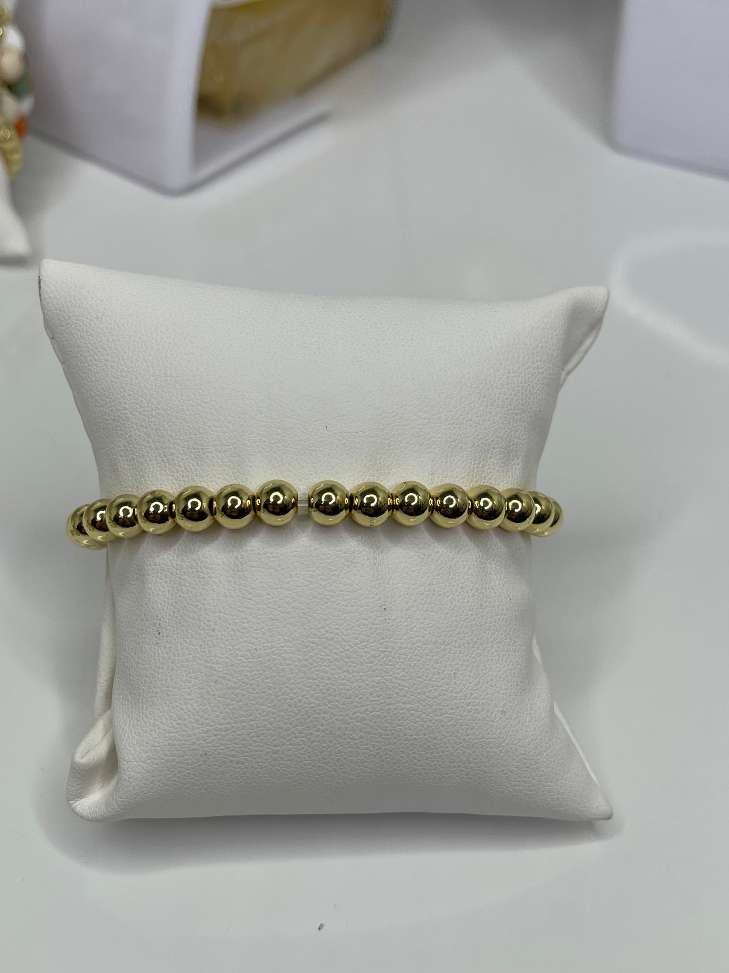 Gold Beaded bracelet 18 karat plated