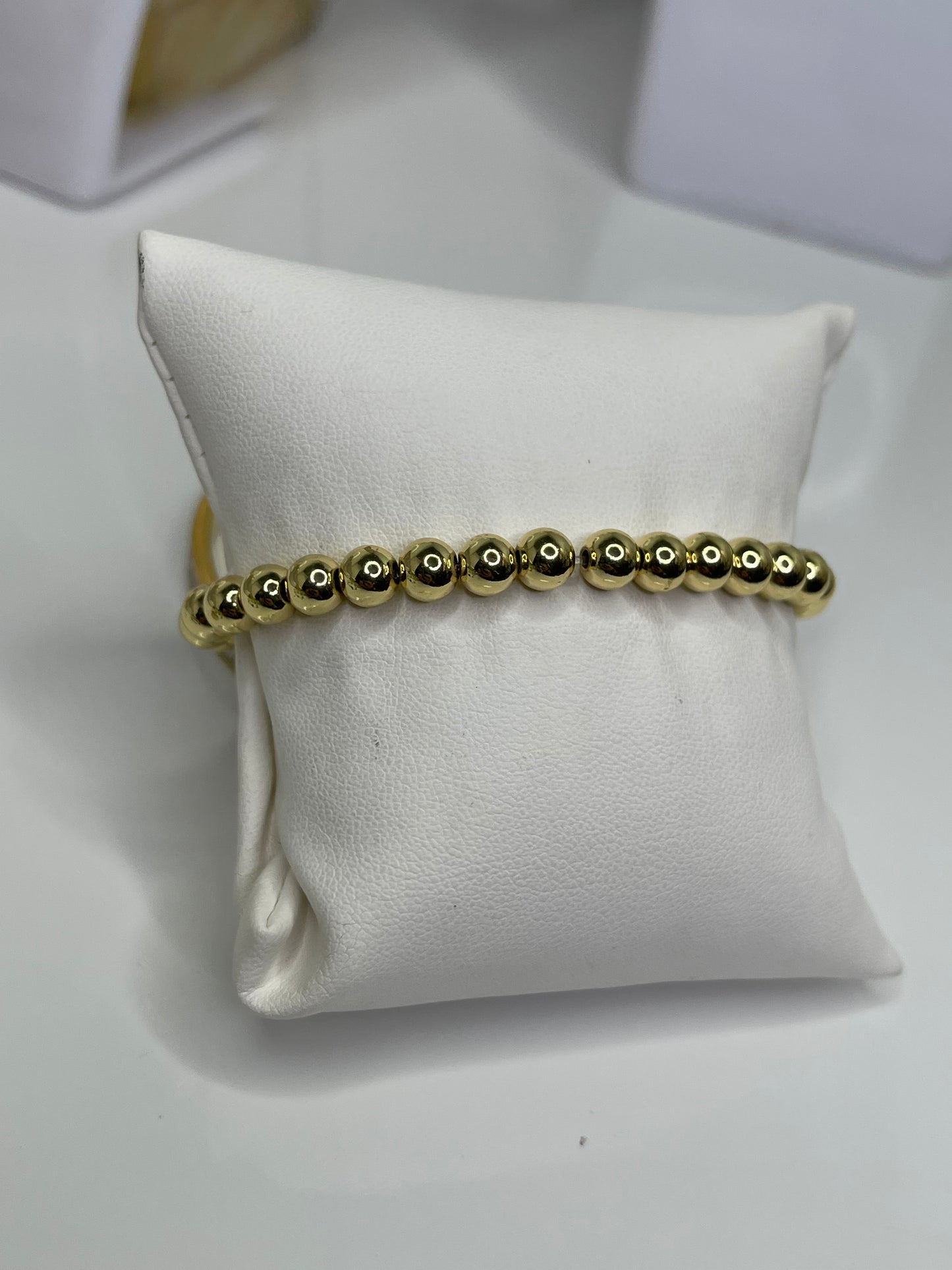 Gold Beaded bracelet 18 karat plated