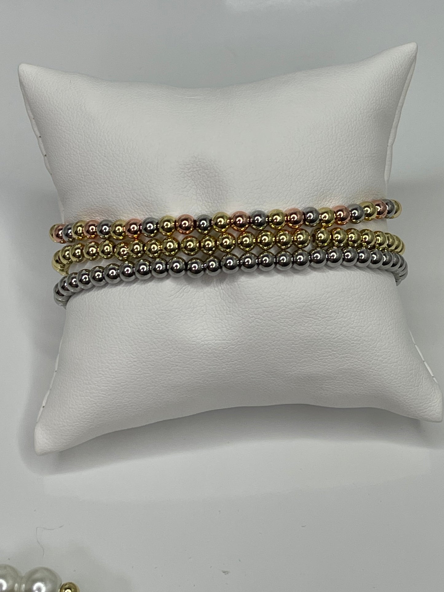 Gold Beaded bracelet 18 karat plated