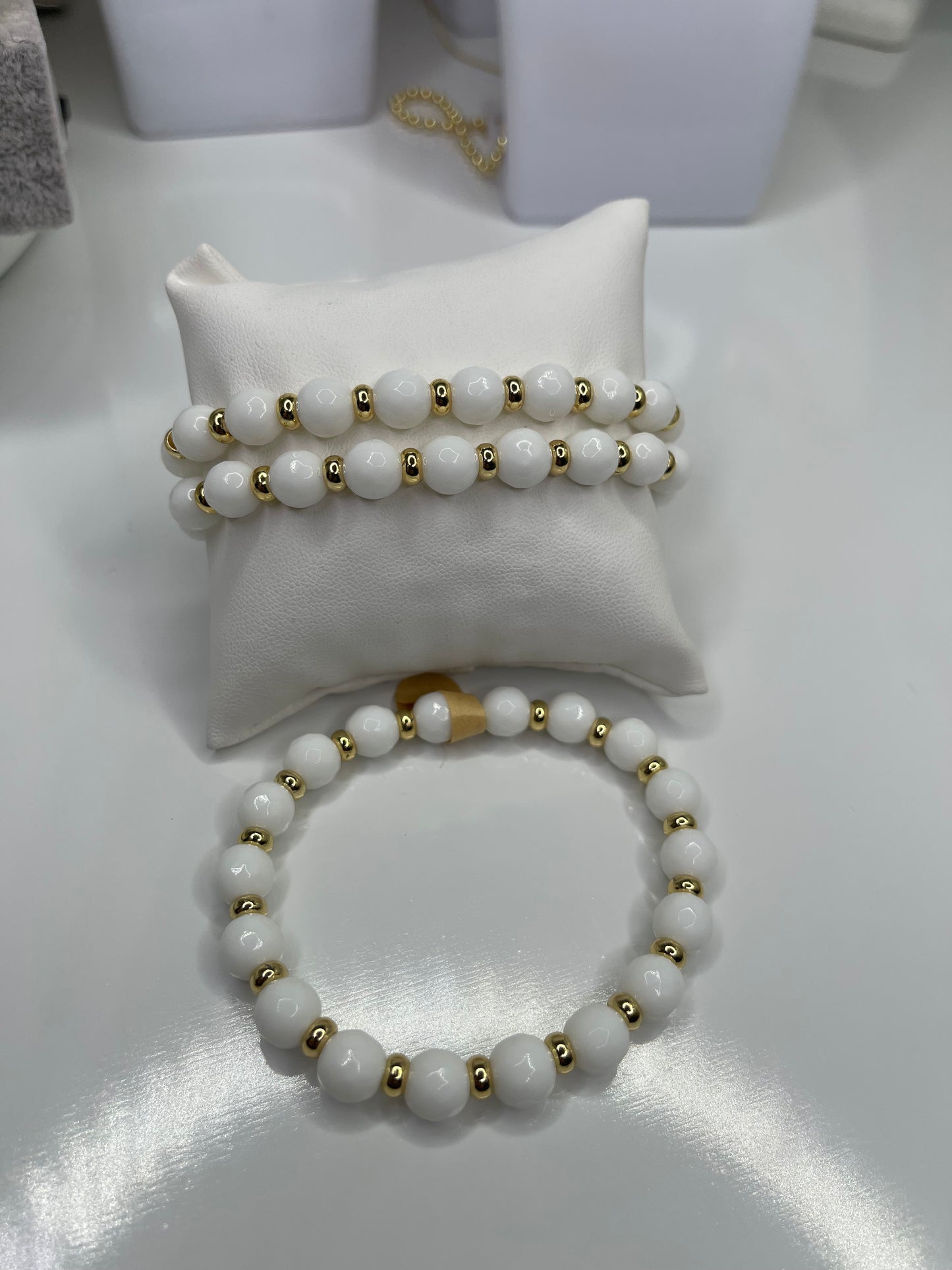 Faceted Beaded Mountain Jade