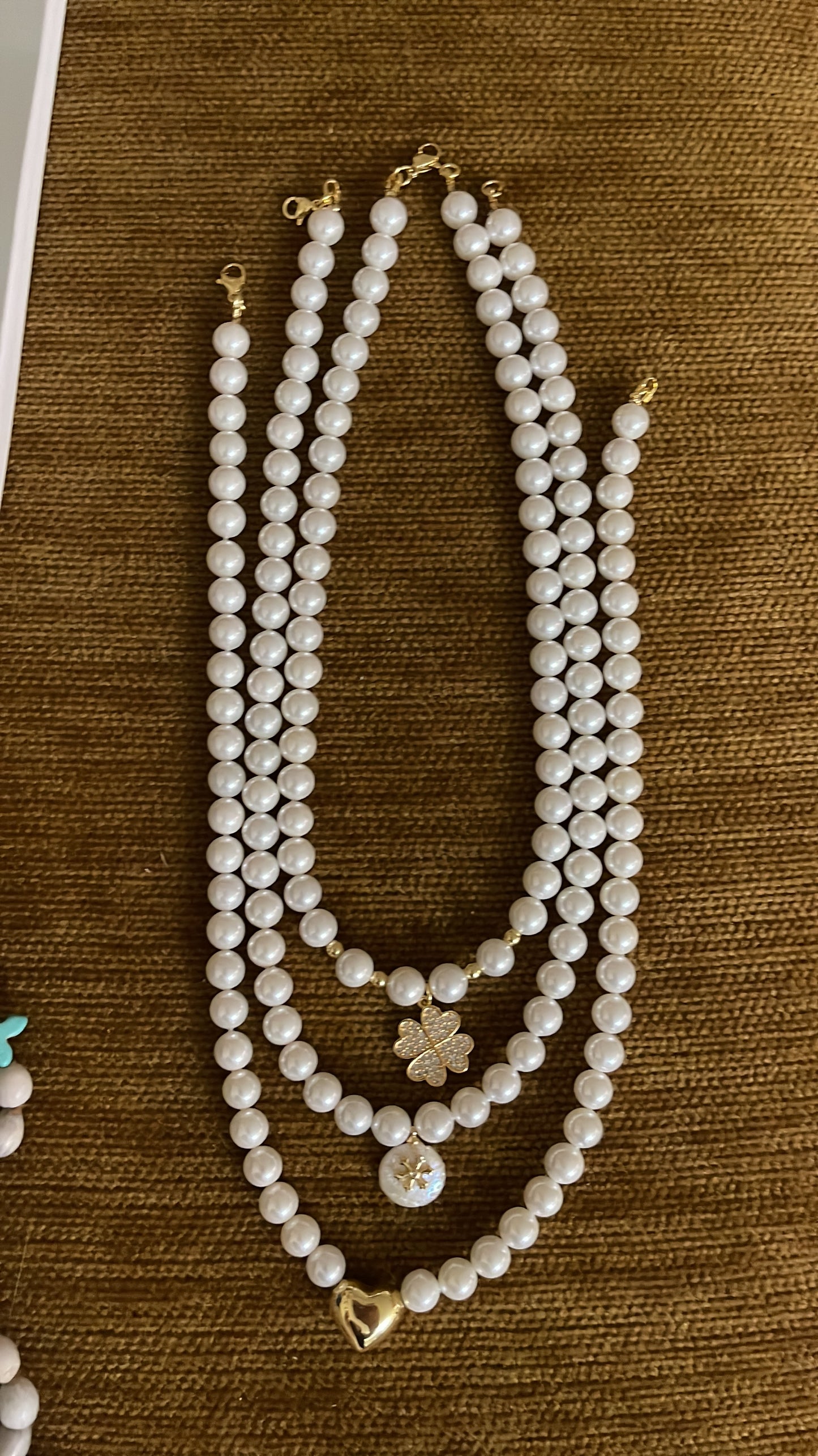 Pearl Necklaces with Charms